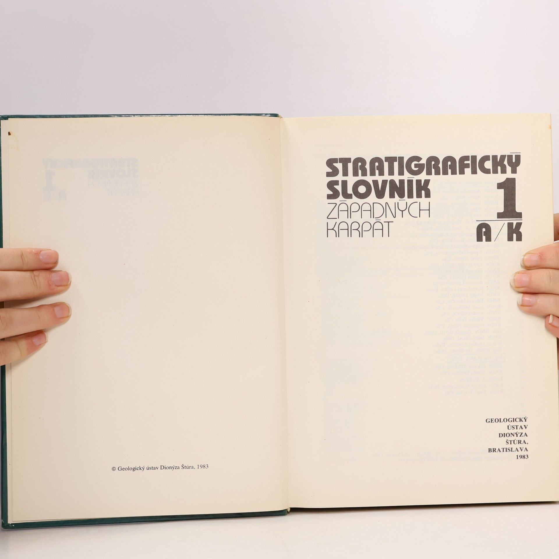 Various authors Stratigrafický slovník západných Karpat 1. díl