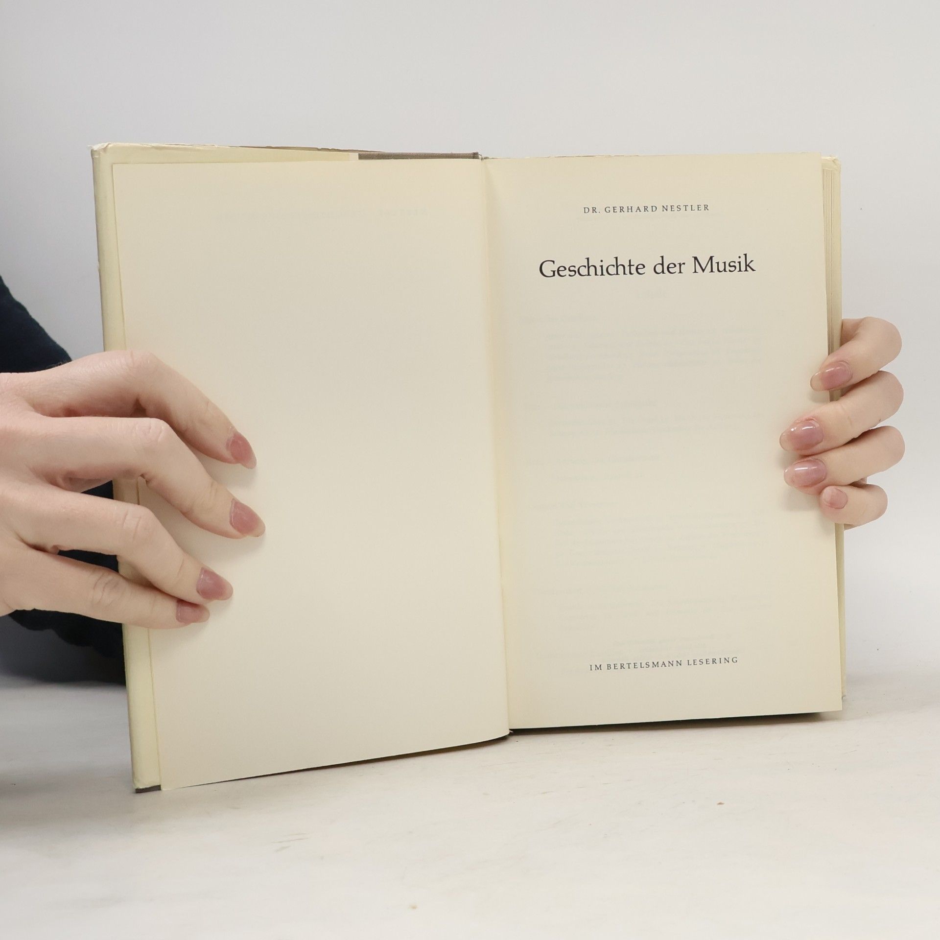 Gerhard Nestler Geschichte der Musik
