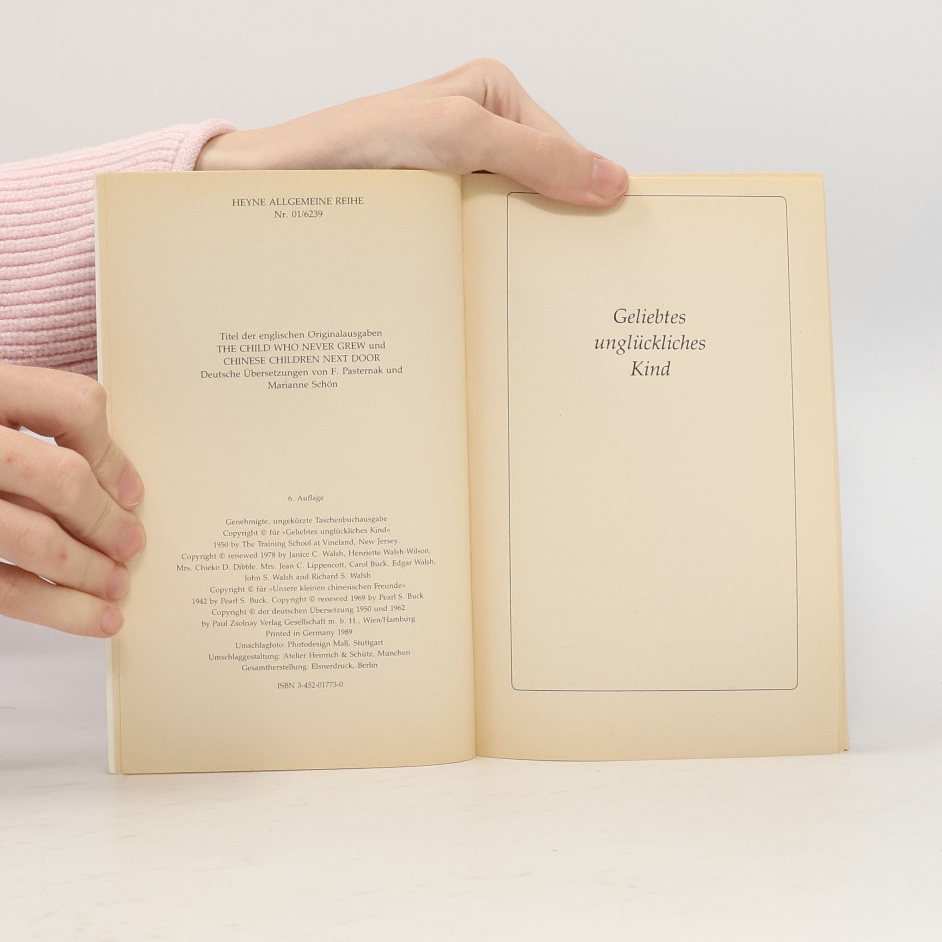 Pearl S. Buck Geliebtes, unglückliches Kind