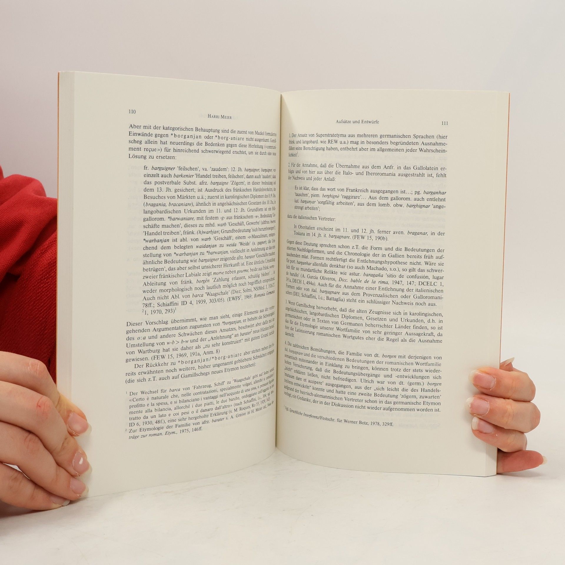 Harri Meier Abhandlungen der Heidelberger Akademie der Wissenschaften Philosophisch-historische Klasse - 1: Aufsätze und Entwürfe zur romanischen Etymologie