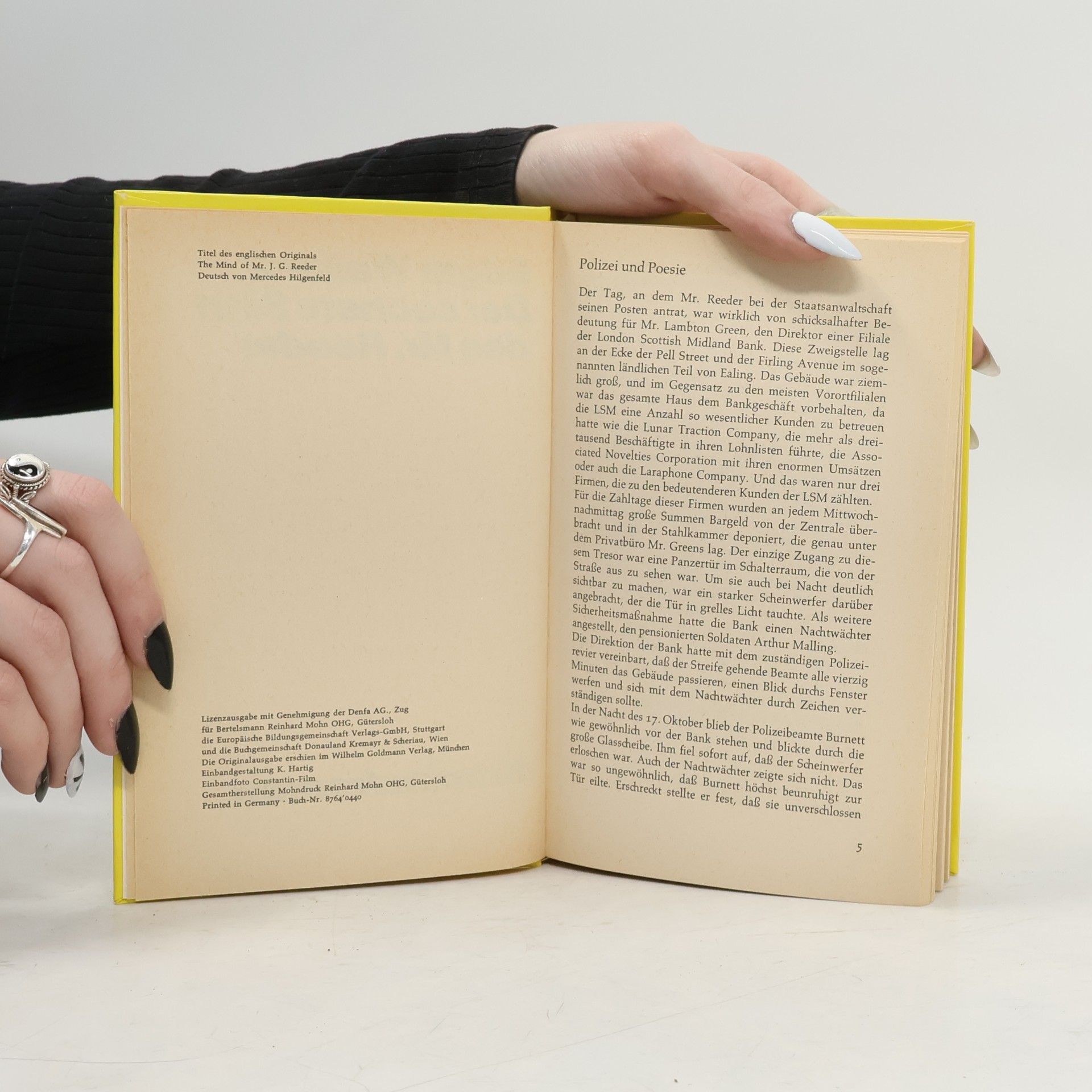 Edgar Wallace Der sechste Sinn des Mr. Reeder