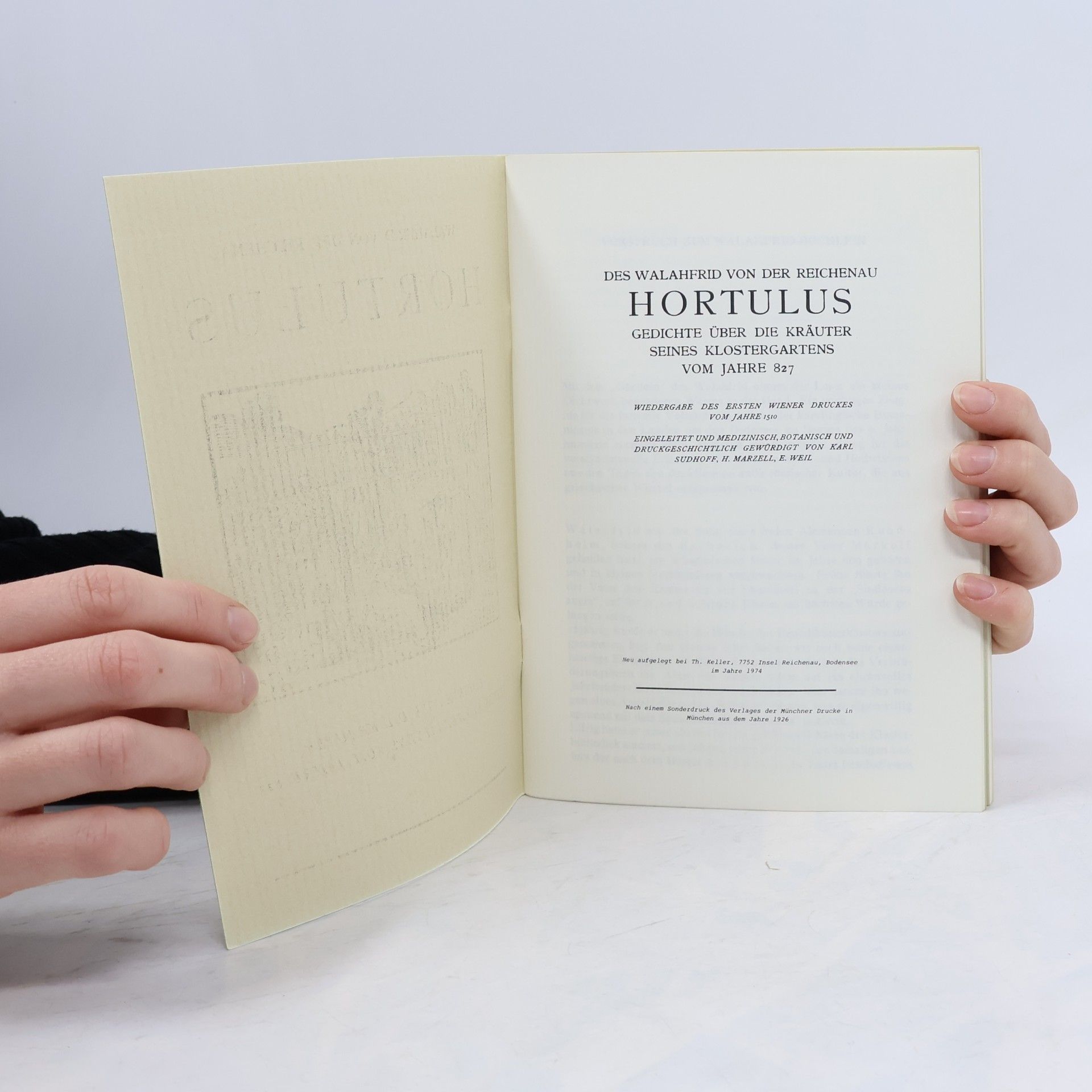 Walahfrid von der Reichenau Hortulus