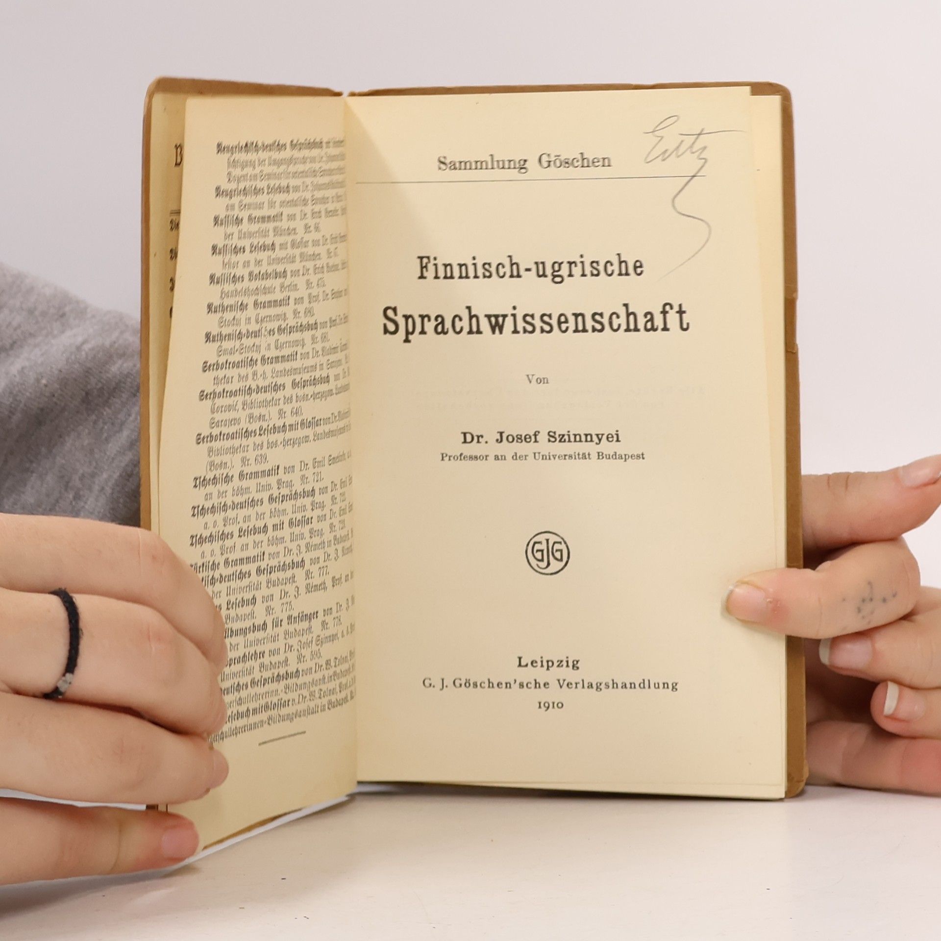József Szinnyei József Budenz Finnisch-ugrische Sprachwissenschaft