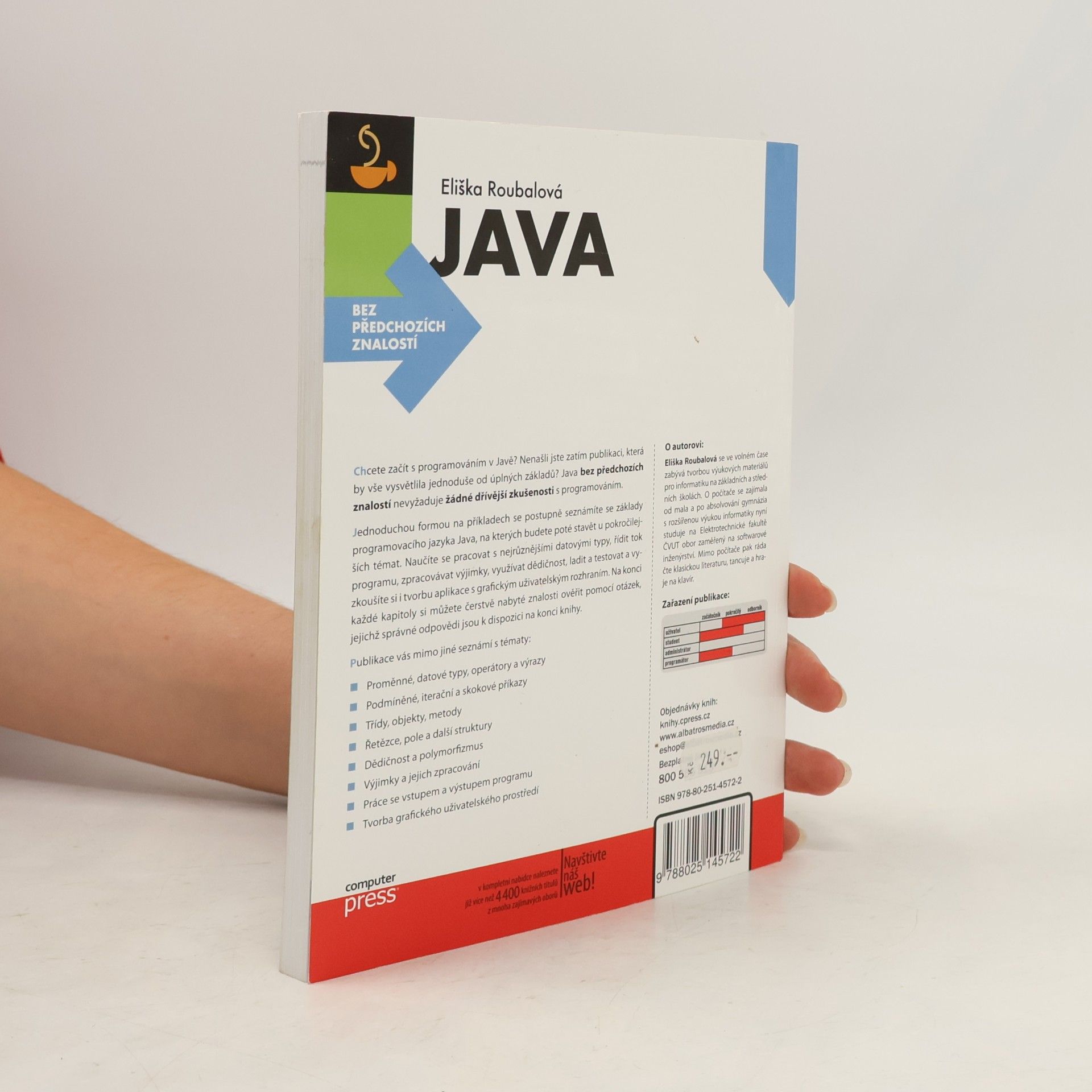 Eliška Roubalová Java bez předchozích znalostí