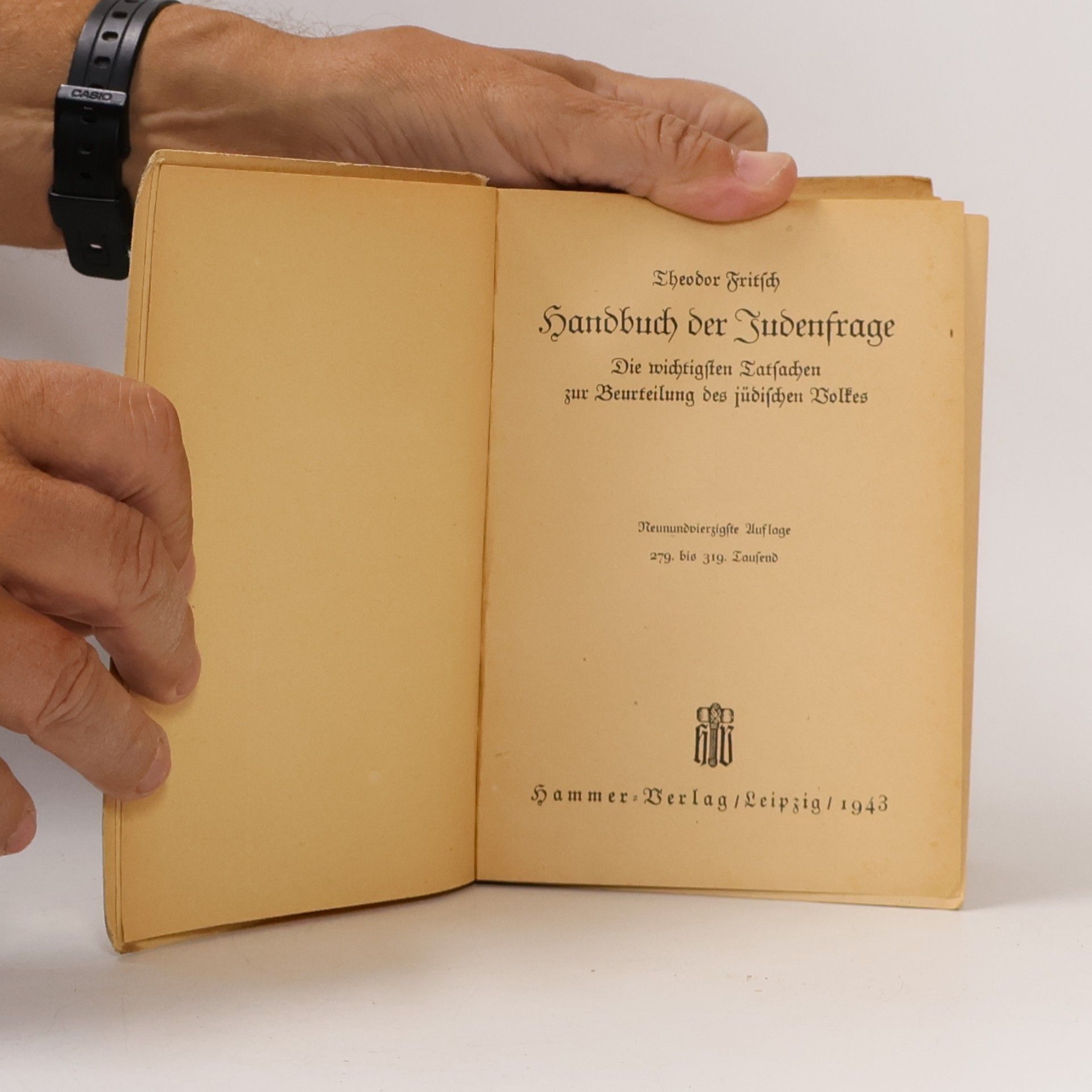 Theodor Fritsch Handbuch der Judenfrage