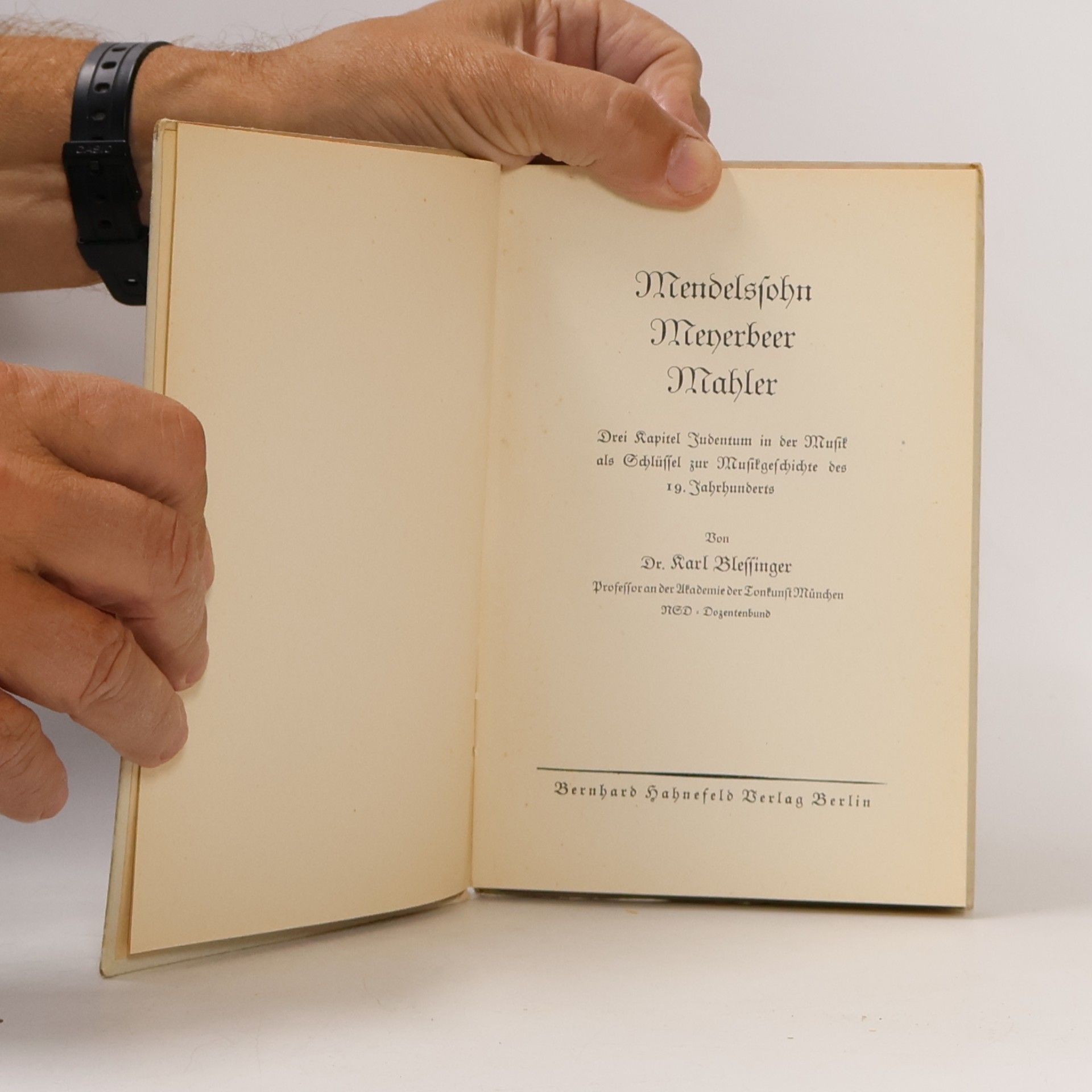 Karl Bleffinger Mendelssohn, Meyerbeer, Mahler