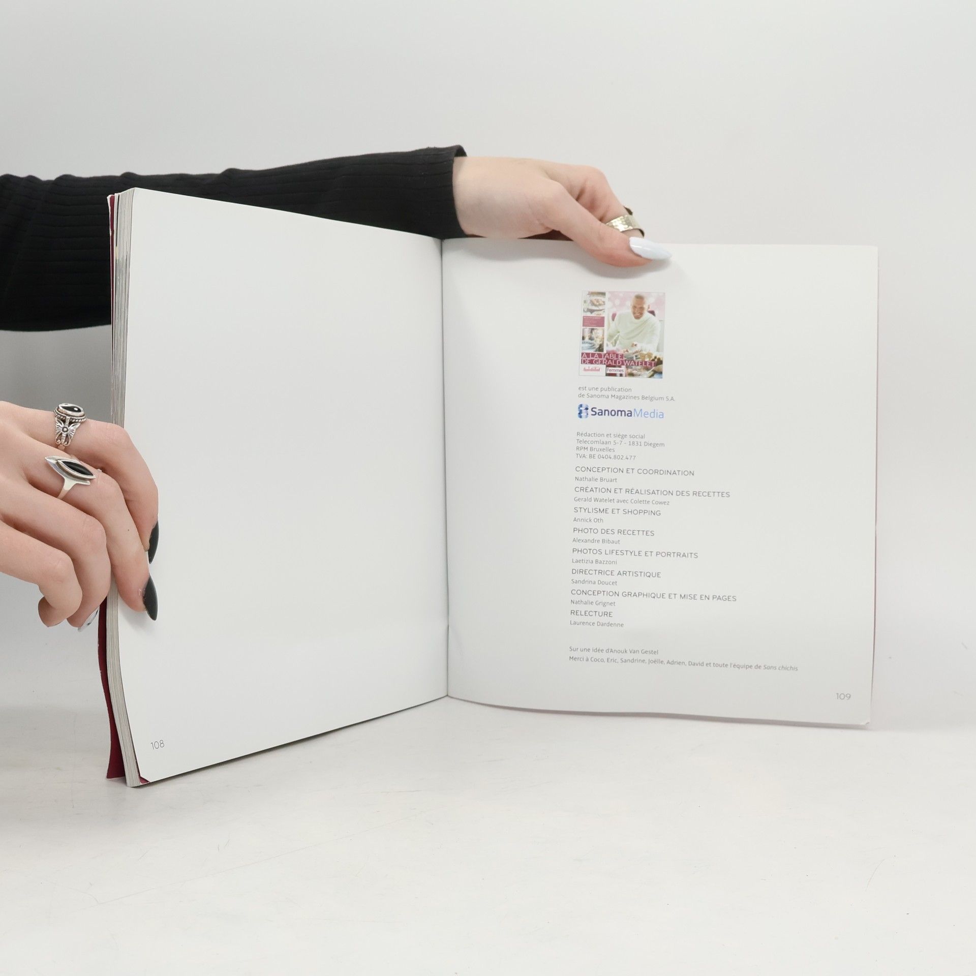 Various authors A la table de Gerald Watelet