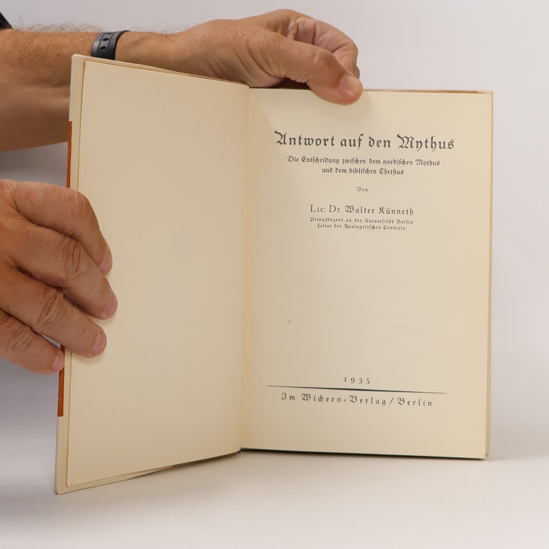 Walter Künneth Antwort auf den Mythus