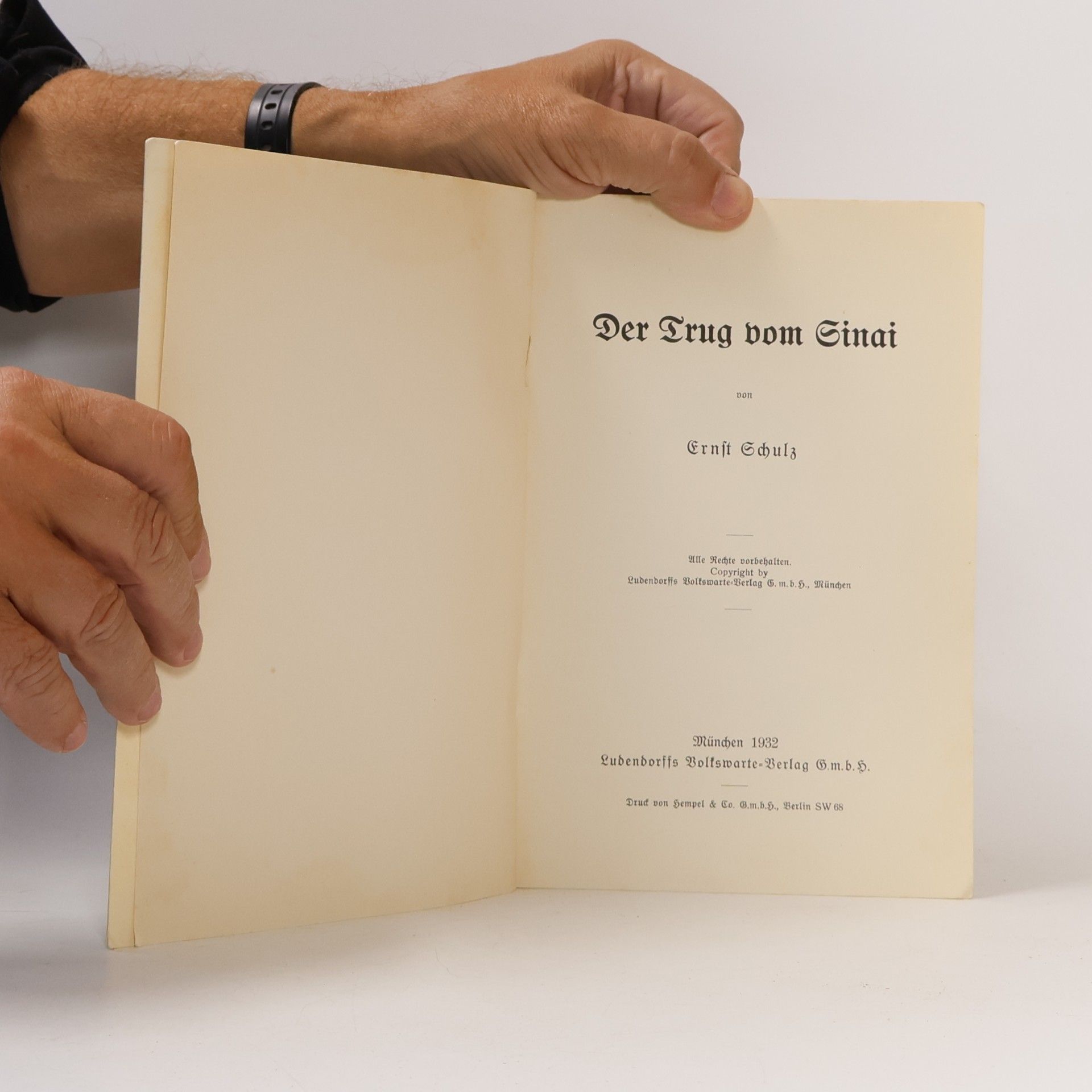 Ernst Schulz Der Trug vom Sinai