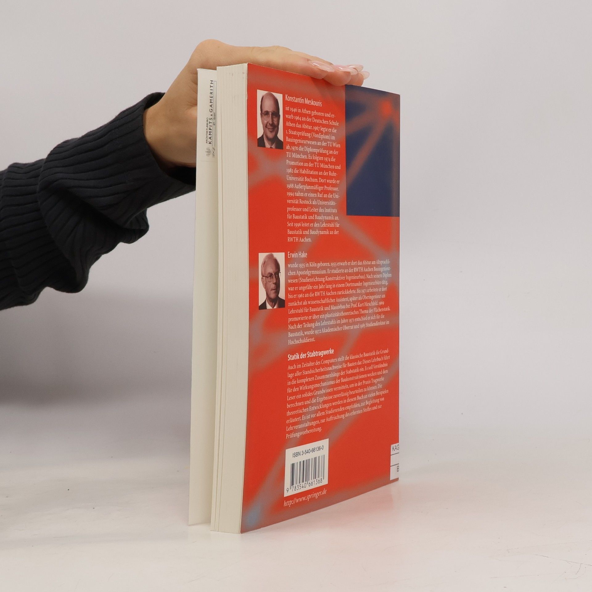 Konstantin Meskouris Statik der Stabtragwerke