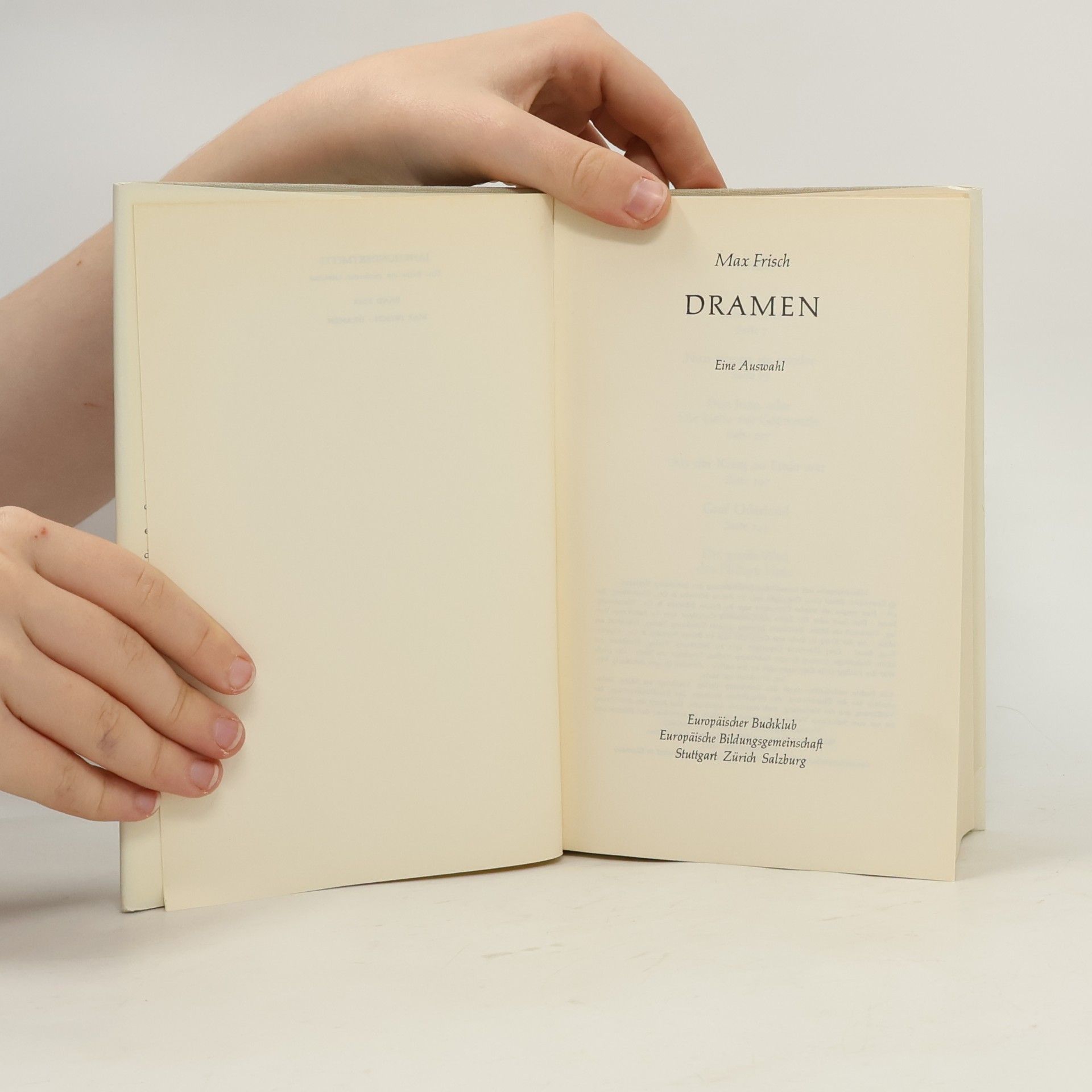 Max Frisch Dramen