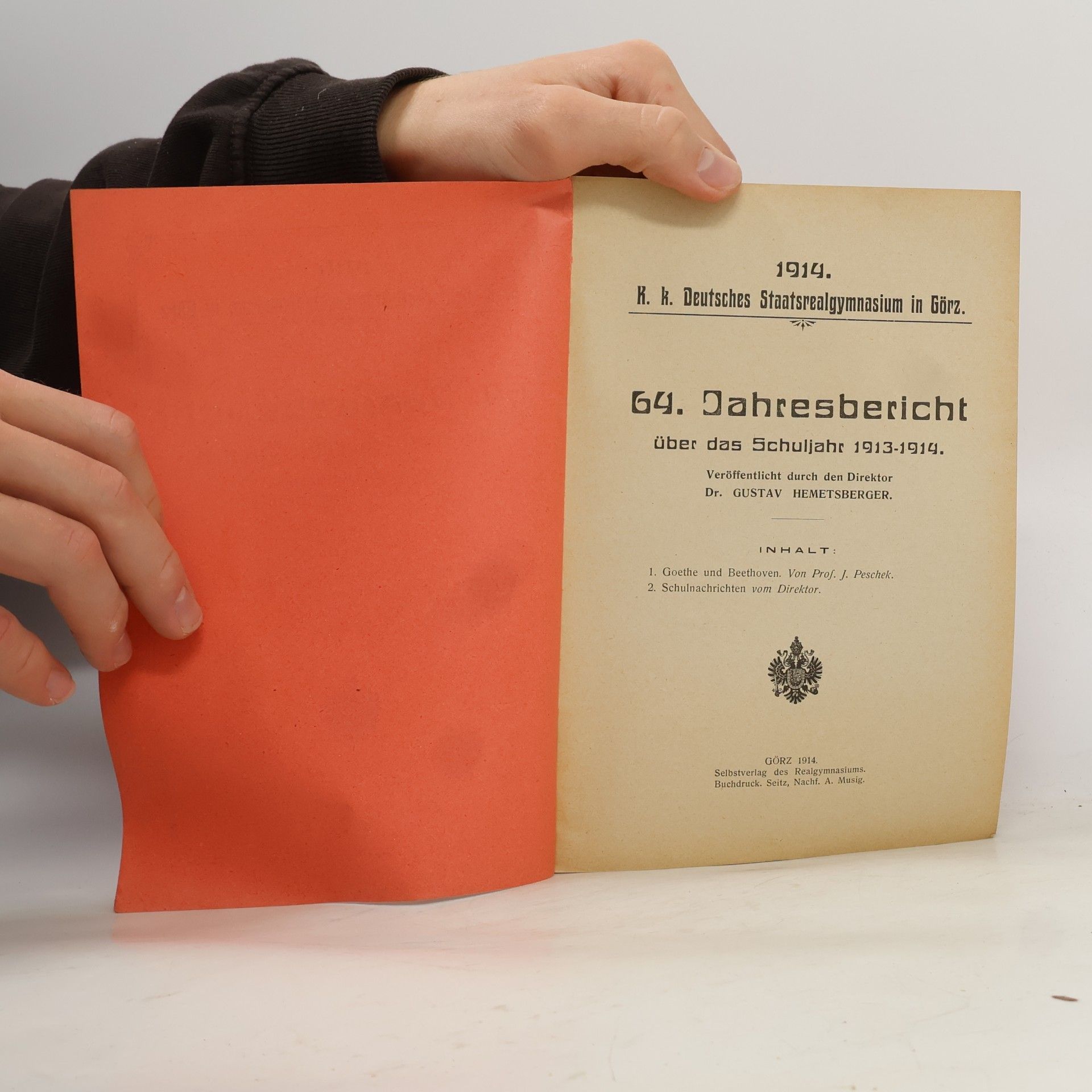 J. Peschek 64. Jahresbericht über das Schuljahr 1913-1914