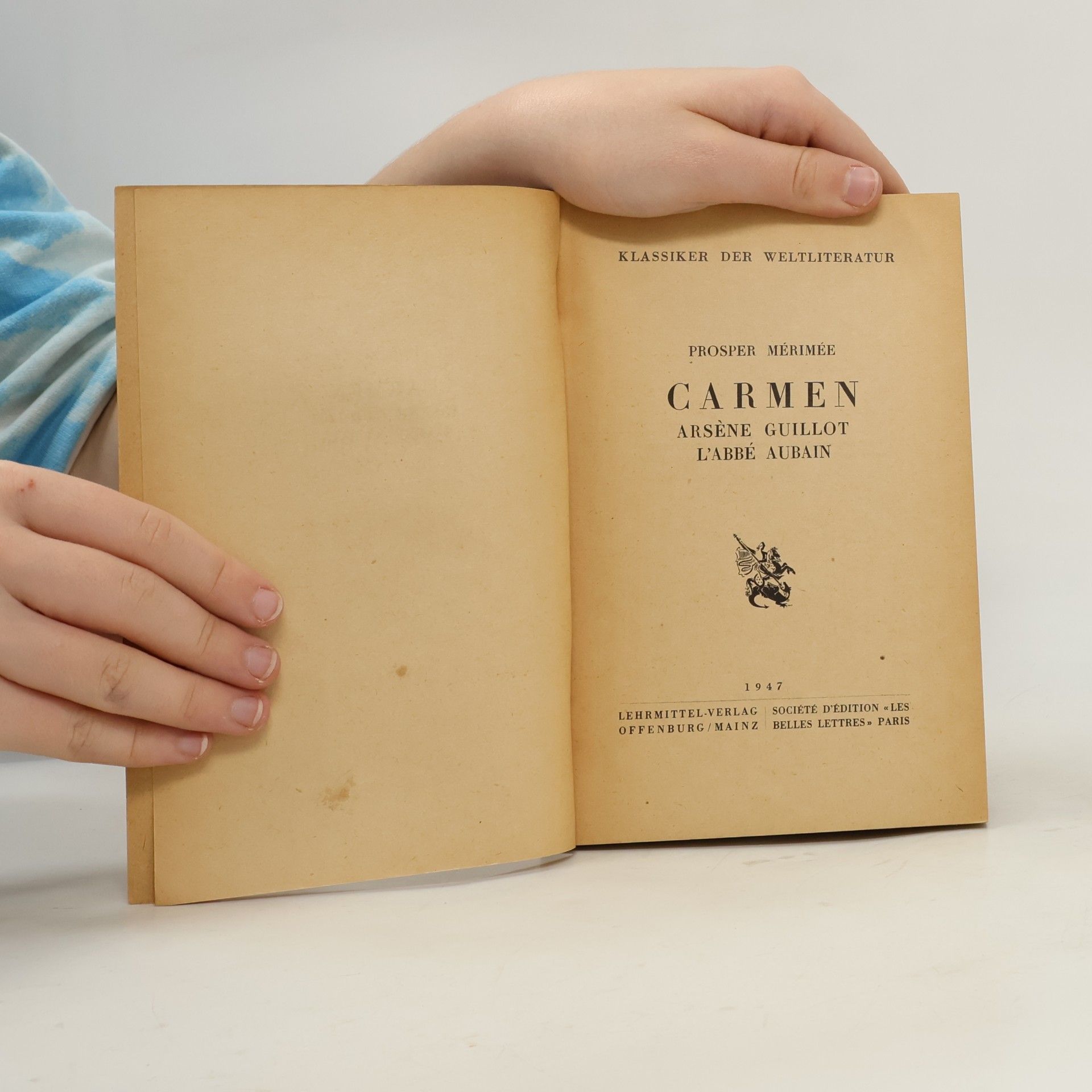 Prosper Mérimée Carmen. Arsène Guillot. L'abbé Aubain