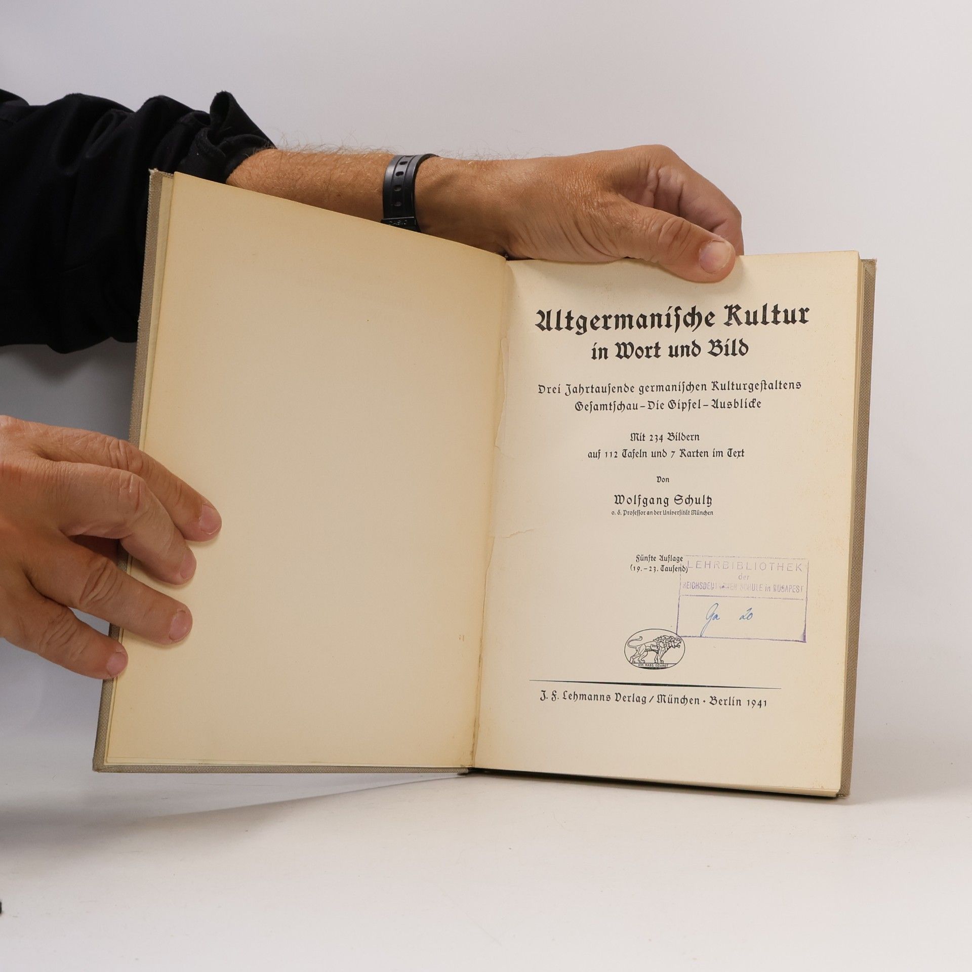 Wolfgang Schultz Altgermanische Kultur in Wort und Bild