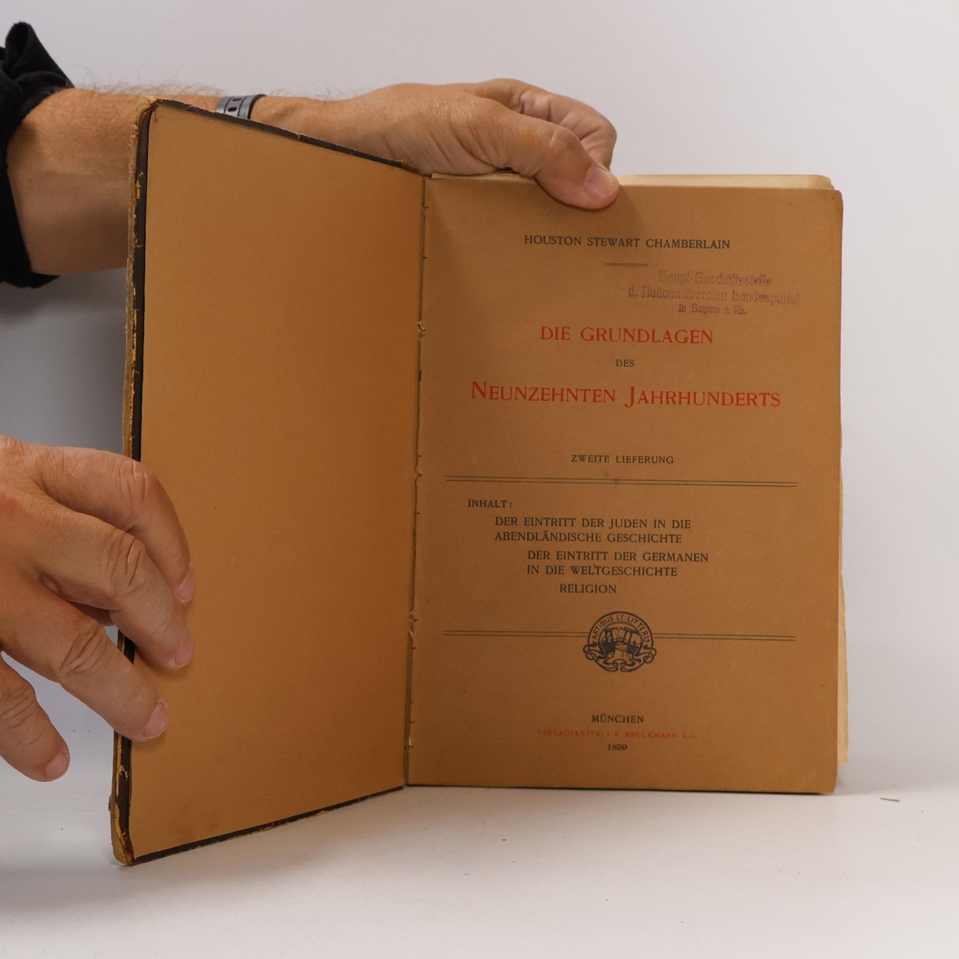 Houston Stewart Chamberlain Die Grundlagen des neunzehnten Jahrhunderts