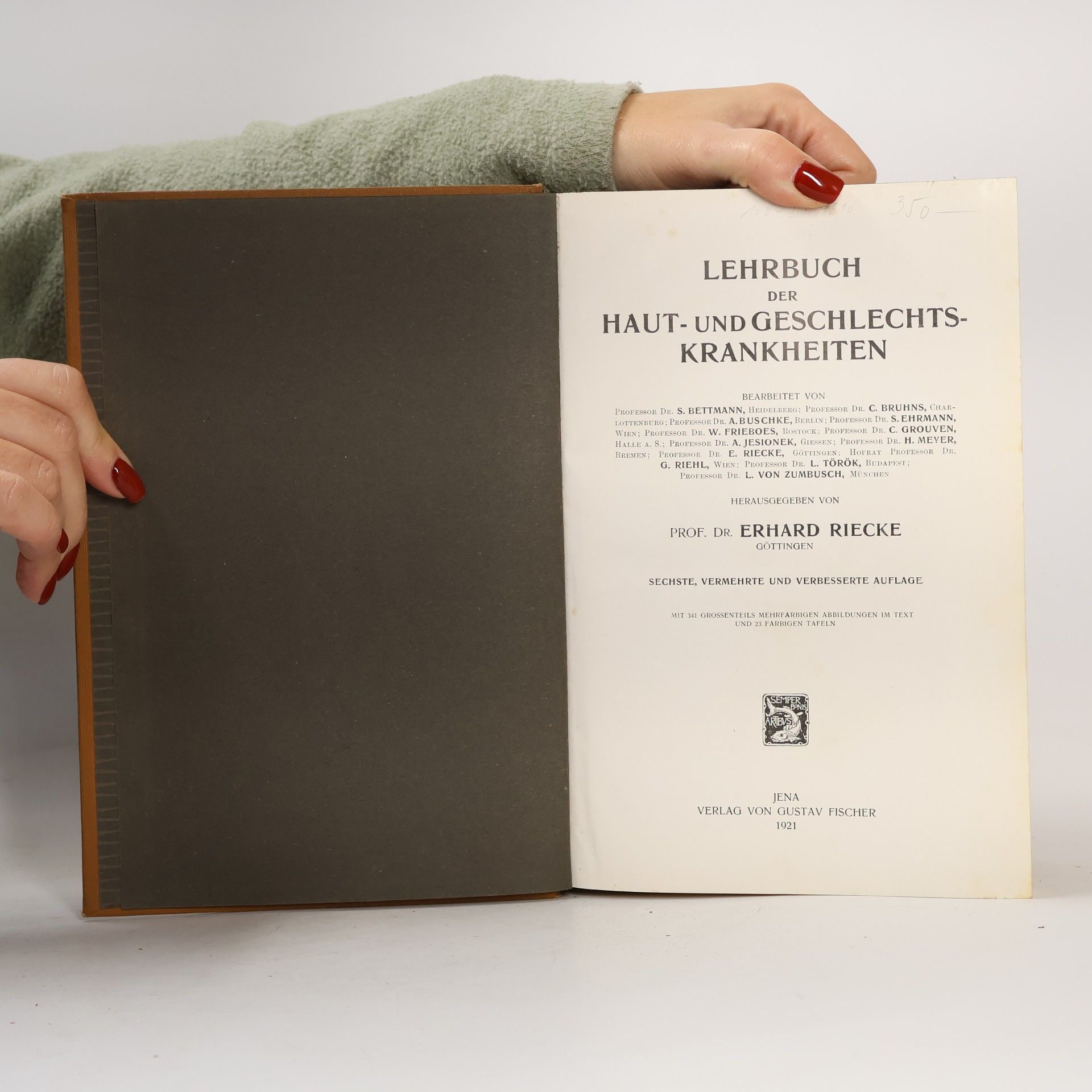 Erhard Riecke Lehrbuch der Haut- und Geschlechtkrankheiten