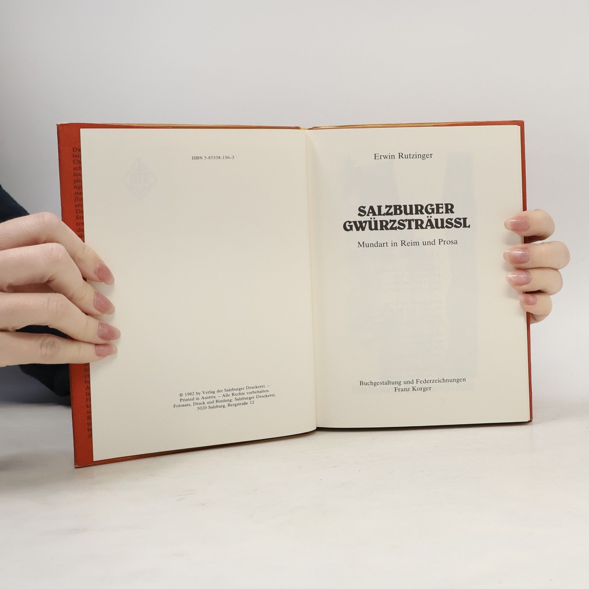 Erwin Rutzinger Salzburger Gwürzsträussl