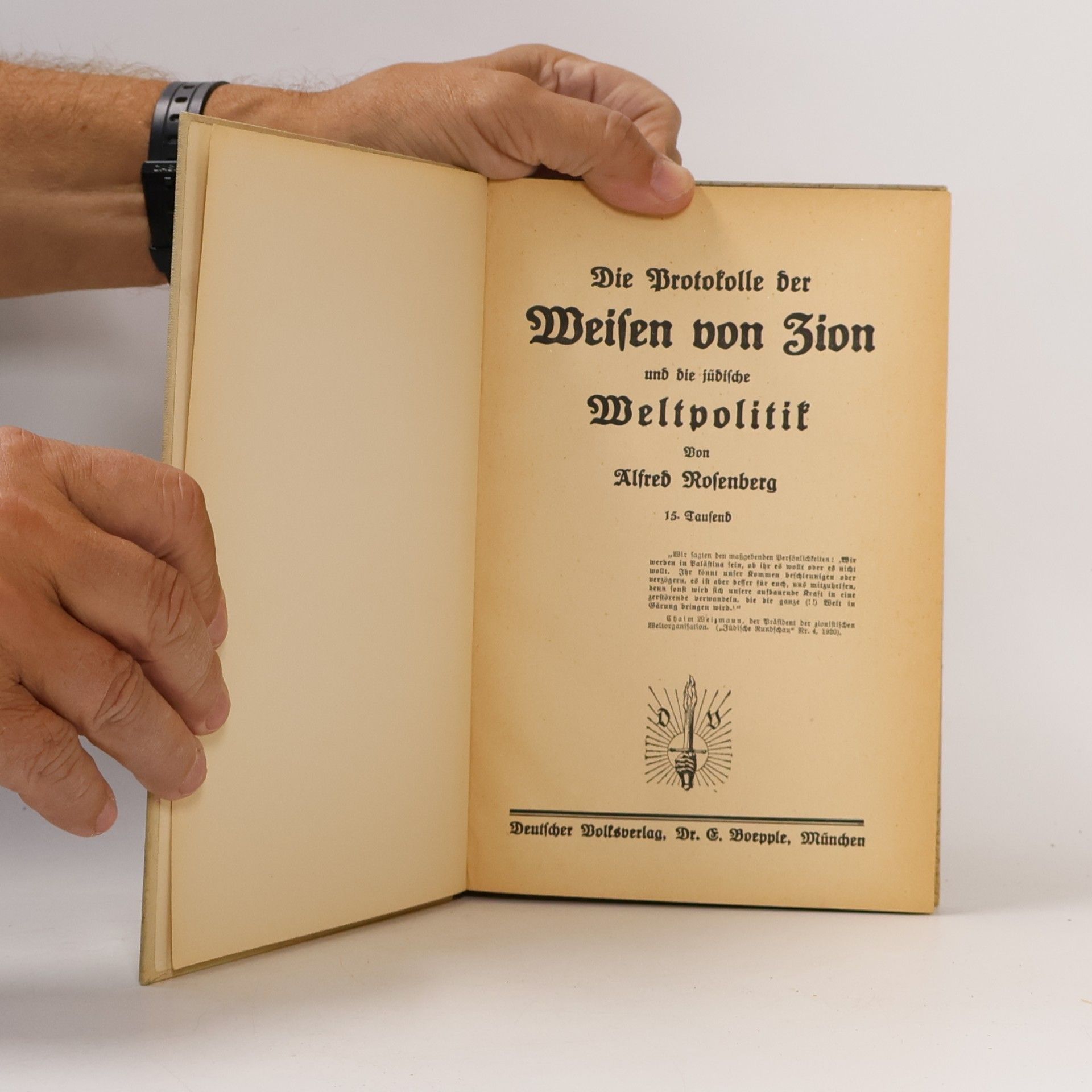 Alfred Rosenberg Die Protokolle der Weisen von Zion und die jüdische Weltpolitik