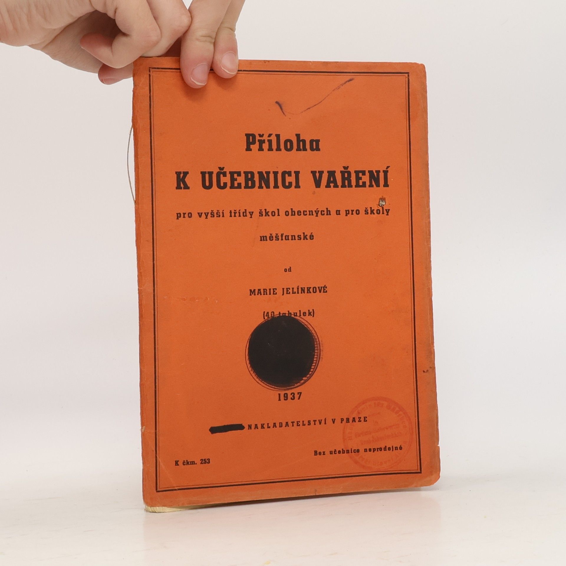 Marie Jelínková Příloha K UČEBNICI VAŘENÍ