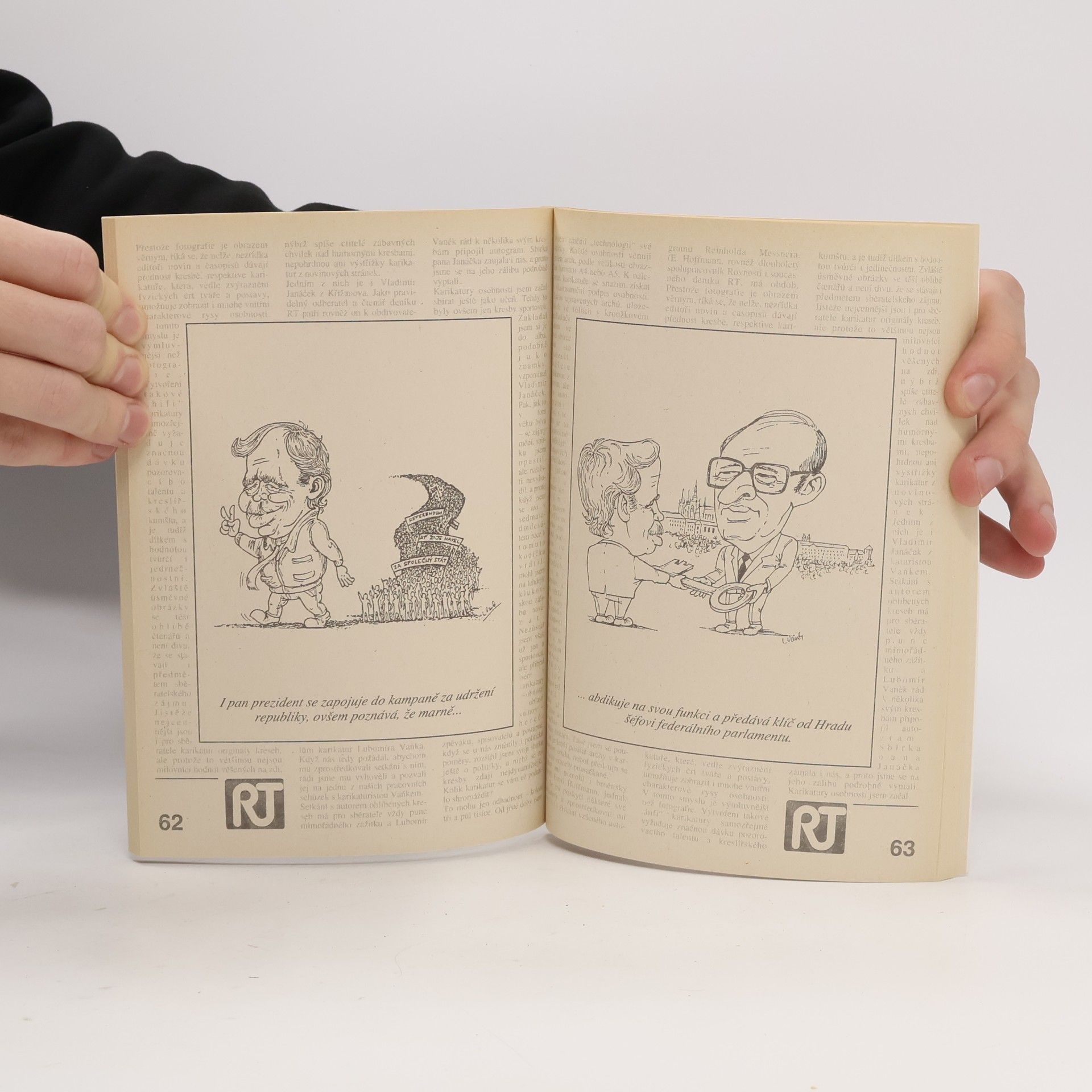 Lubomír Vaněk Od revoluce po rozvod a něco navíc v karikaturách Lubomíra Vaňka