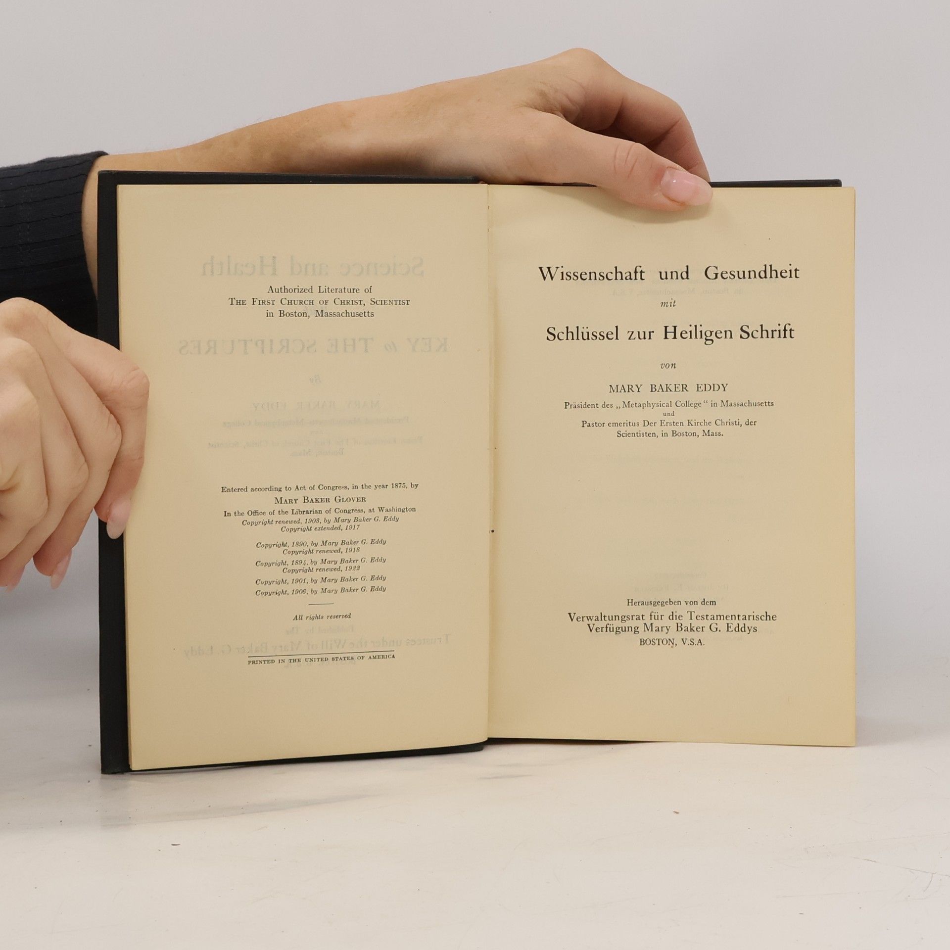 Mary Bakerová Eddyová Science and Health with Key to the Scriptures