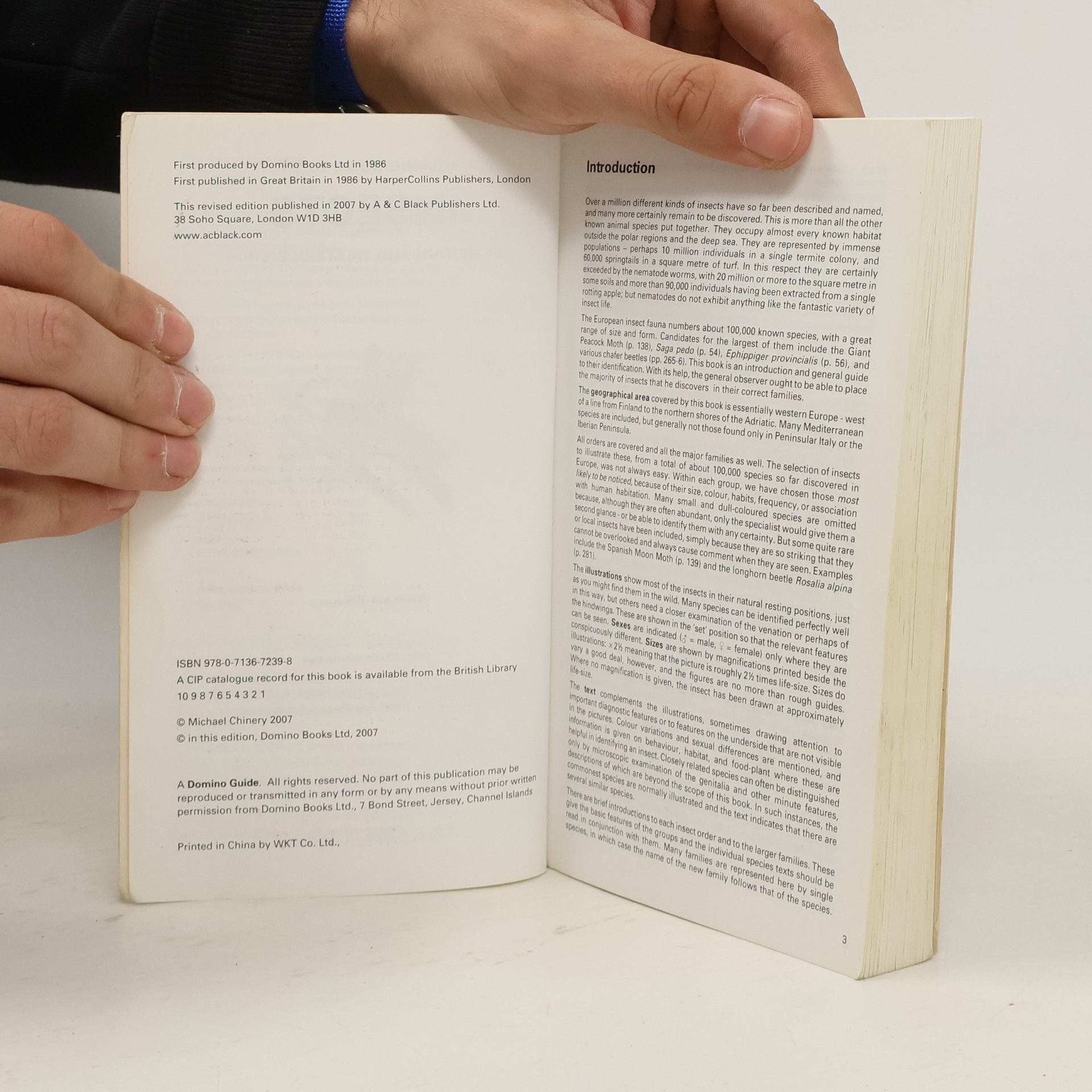 Michael Chinery Insects of Britain and Western Europe - Revised 2007 Edition - Over 2000 Illustrations in Colour