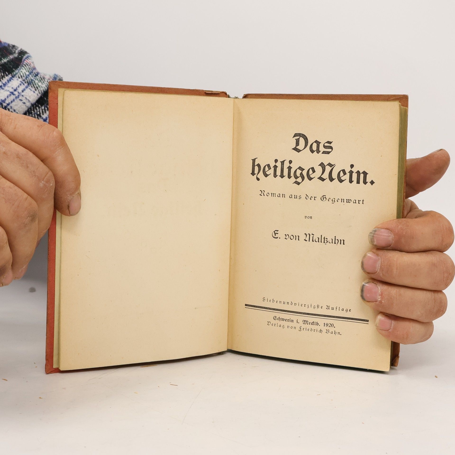 E. Von Malzahn Das heilige Nein