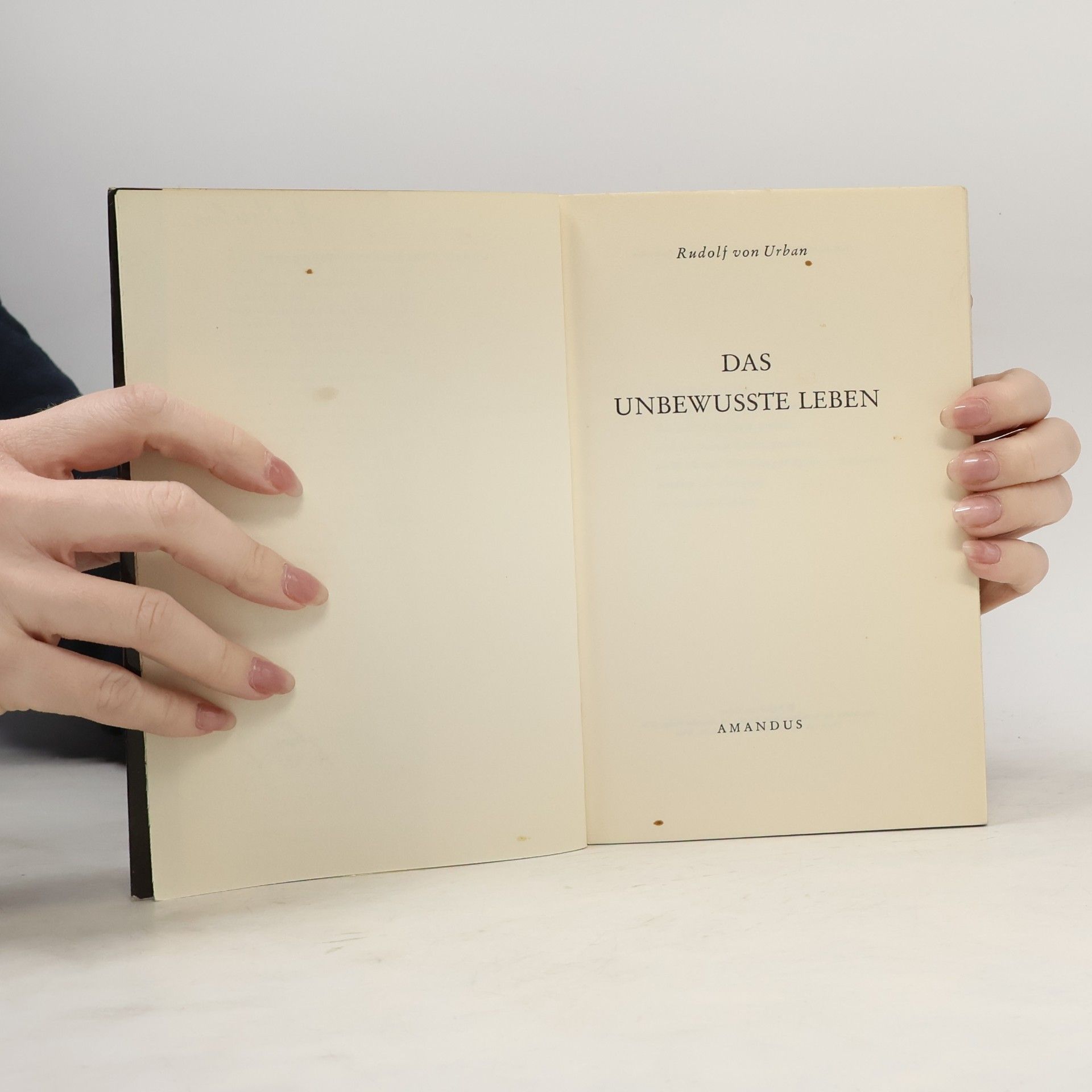 Rudolf von Urban Das unbewusste Leben