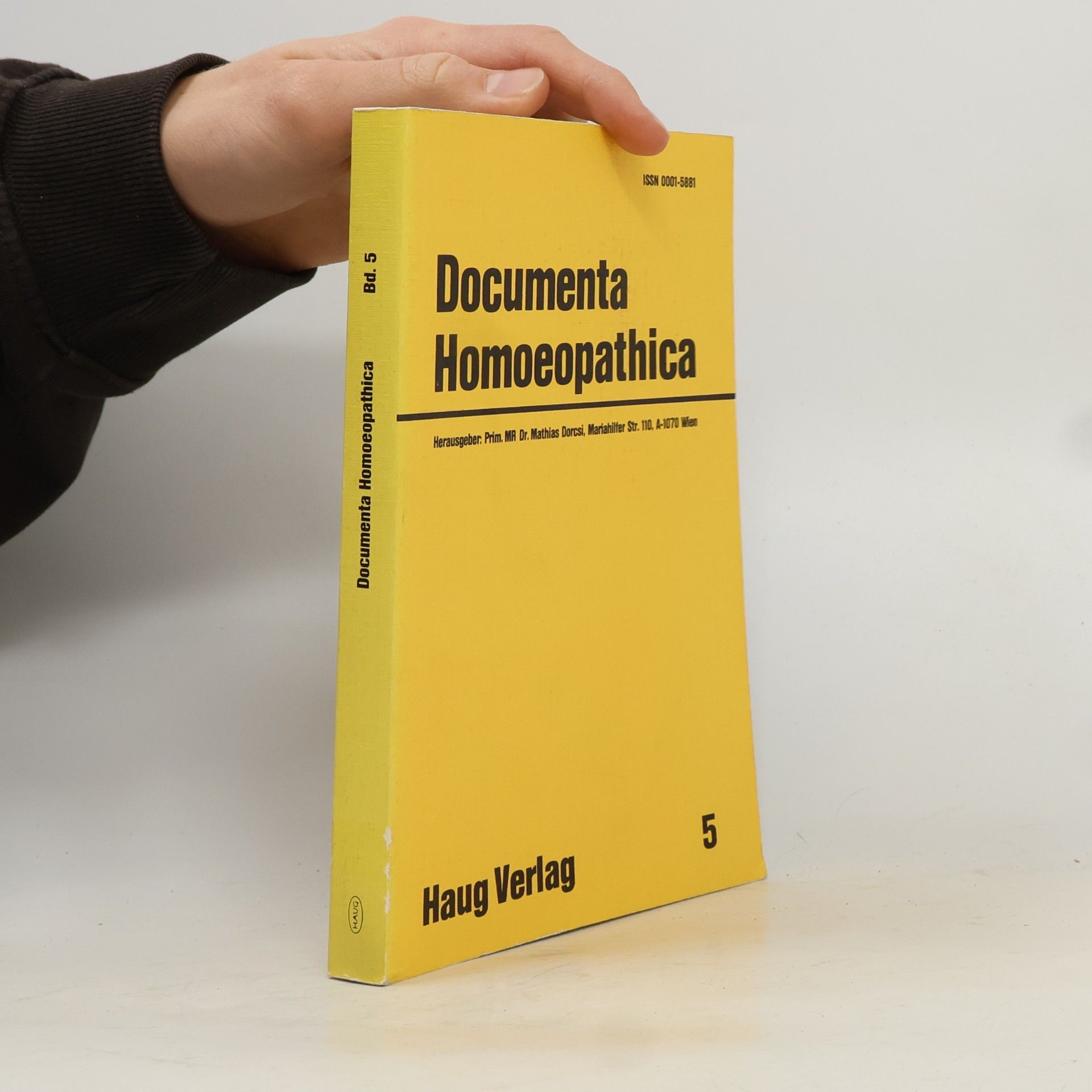 AA.VV. Documenta Homoeopathica 5