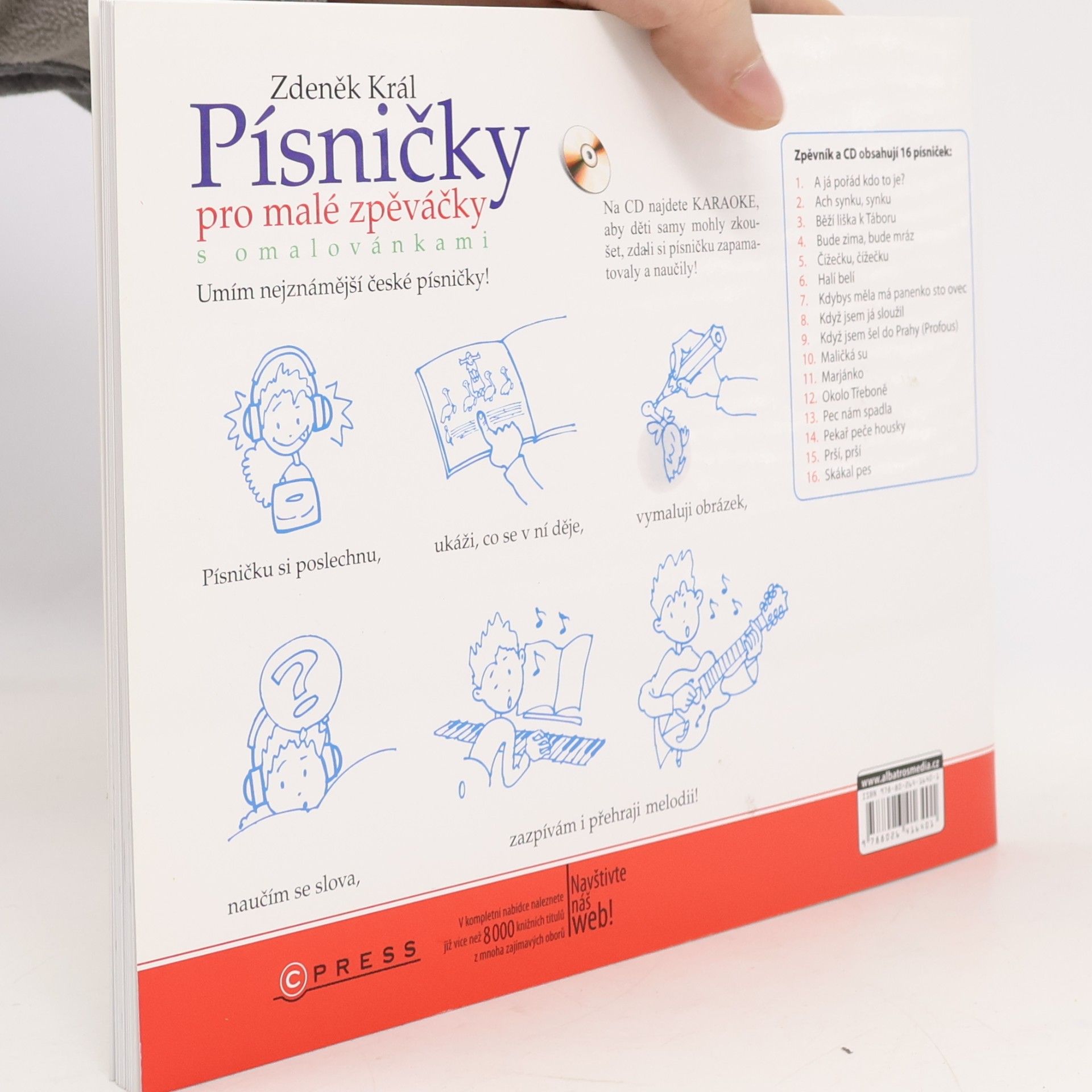 Zdeněk Král Písničky pro malé zpěváčky s omalovánkami