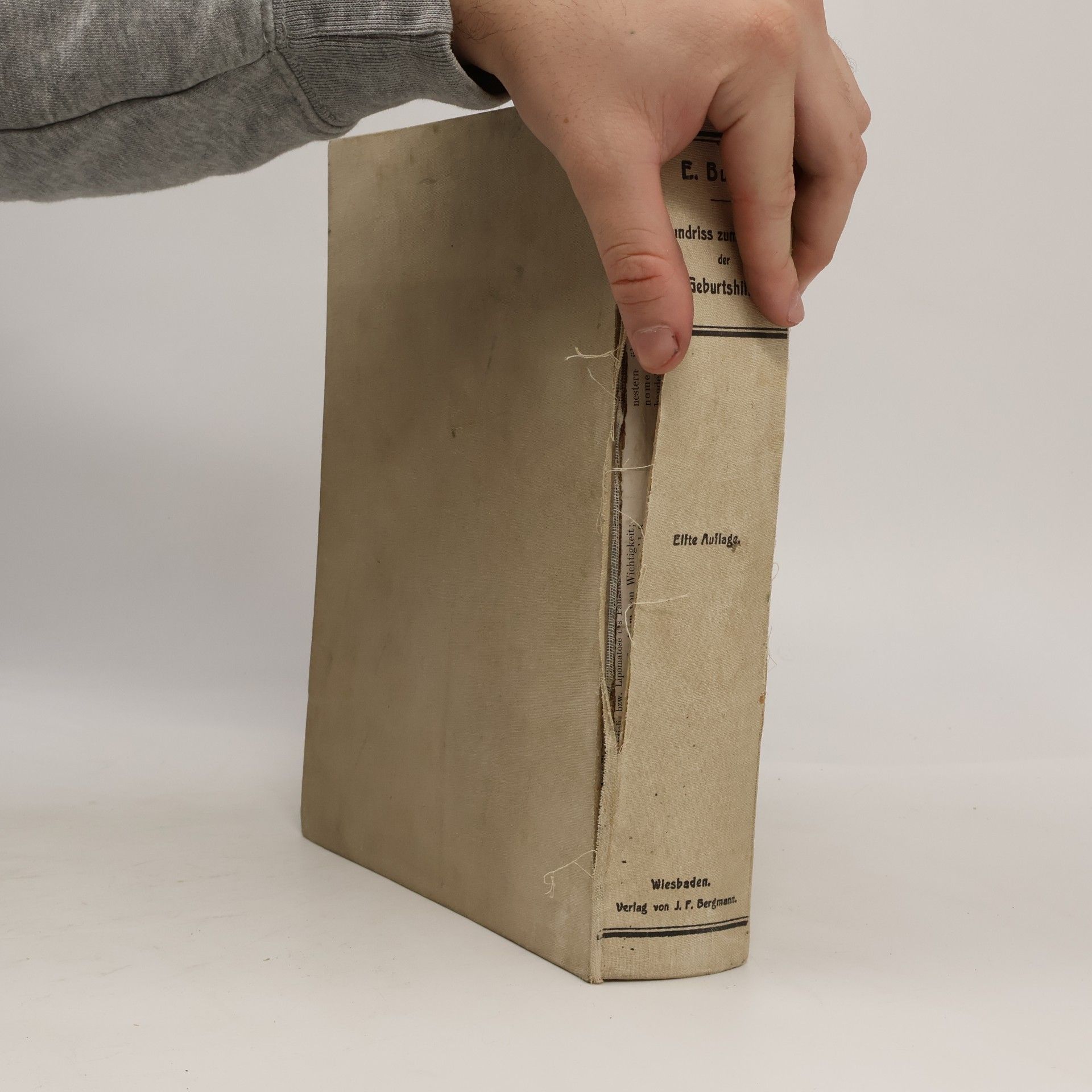 Ernst Bumm Grundriss zum Studium der Geburtshilfe.
