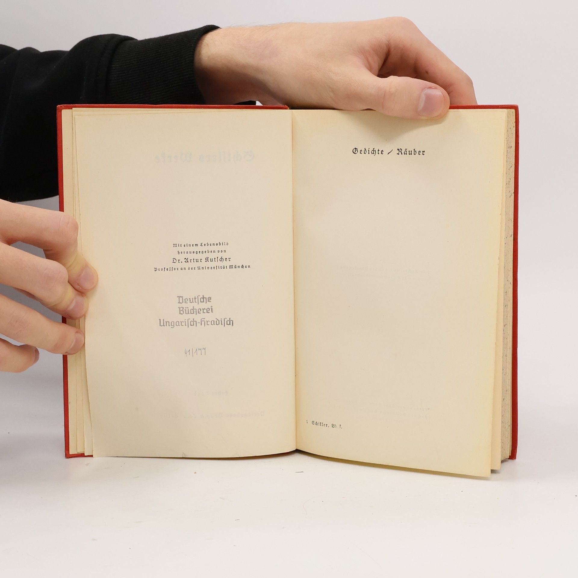 Friedrich Schiller Schillers Werke 1