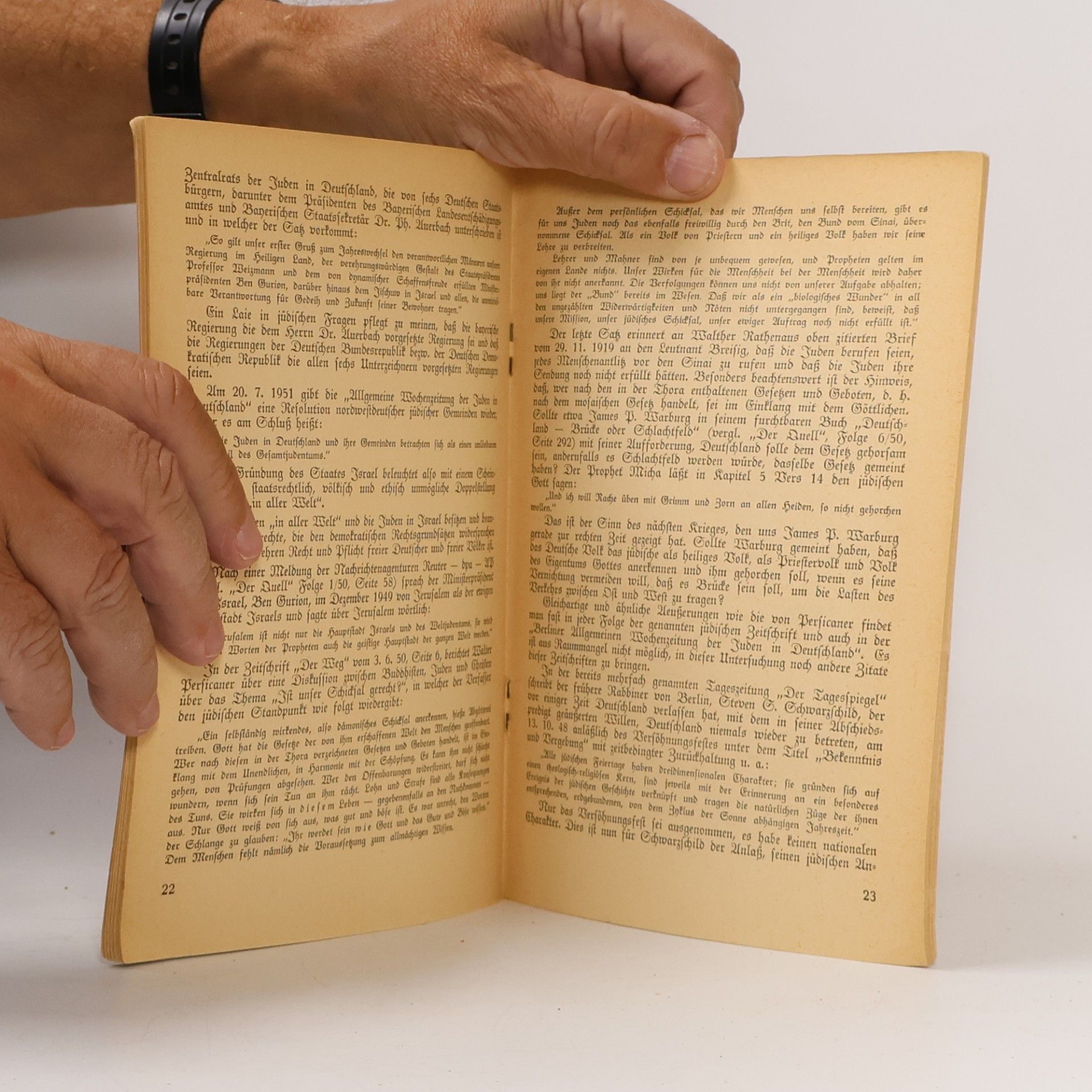 Wilhelm Prothmann Judentum und Antisemitismus