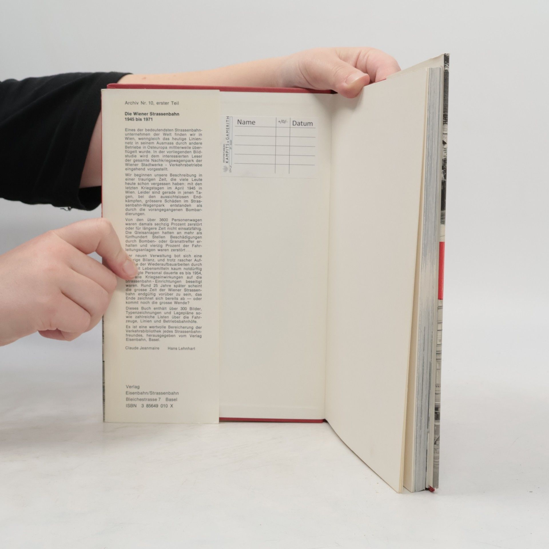 Various authors Die Wiener Strassenbahn 1945 - 1971