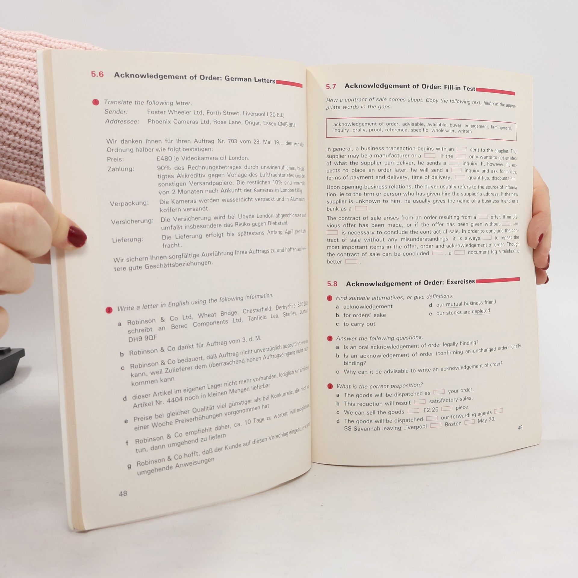 Jürgen Horstmann Commercial Correspondence