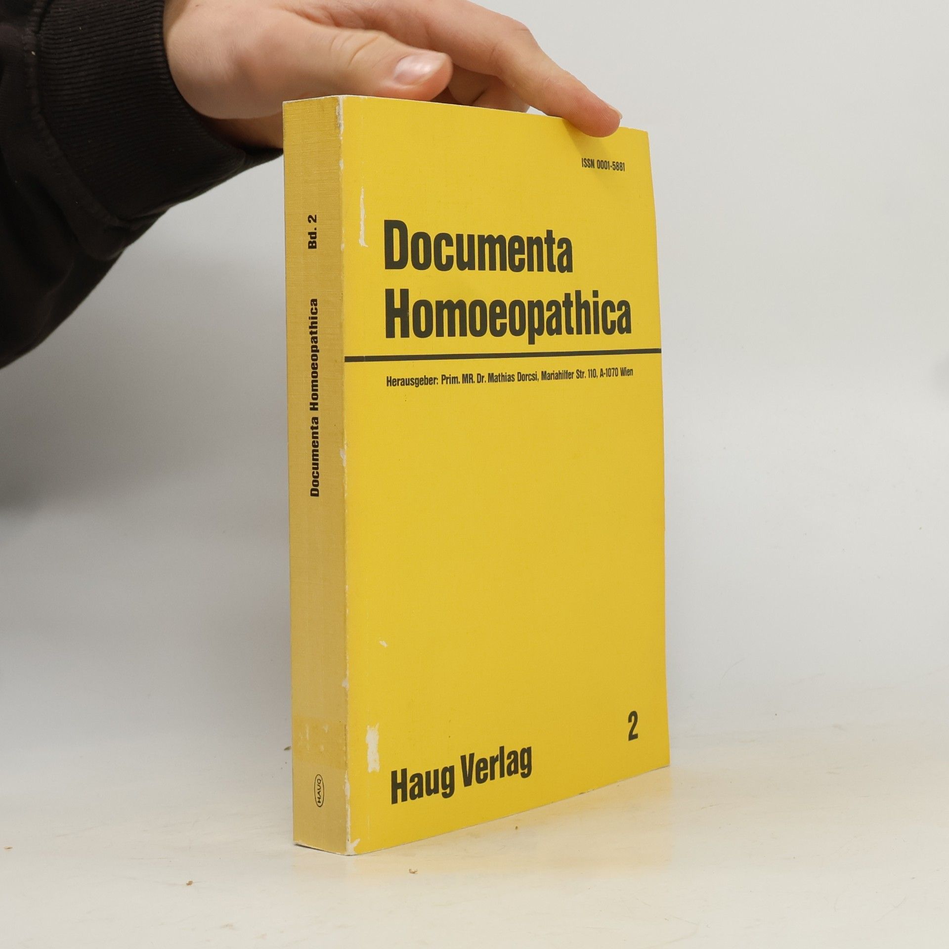 Various authors Documenta Homoeopathica 2