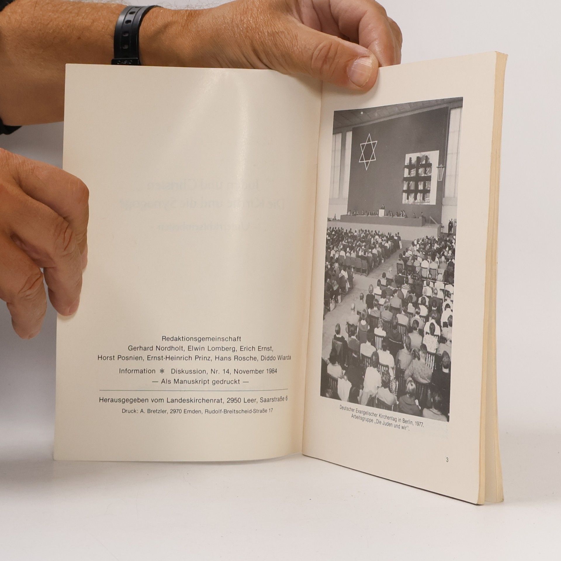 Hans Rosche Juden und Christen: Die Kirche und die Synagoge