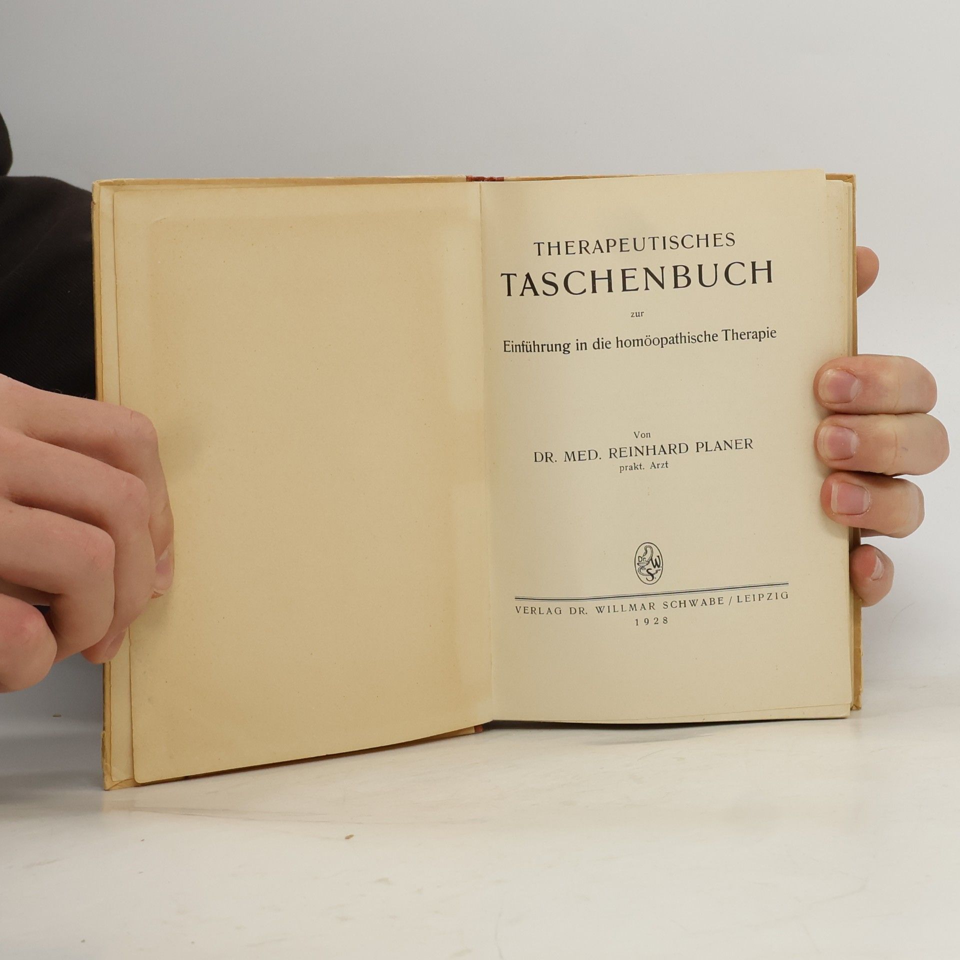 Dr. Med. Reinhard Planer Therapeutisches Taschenbuch