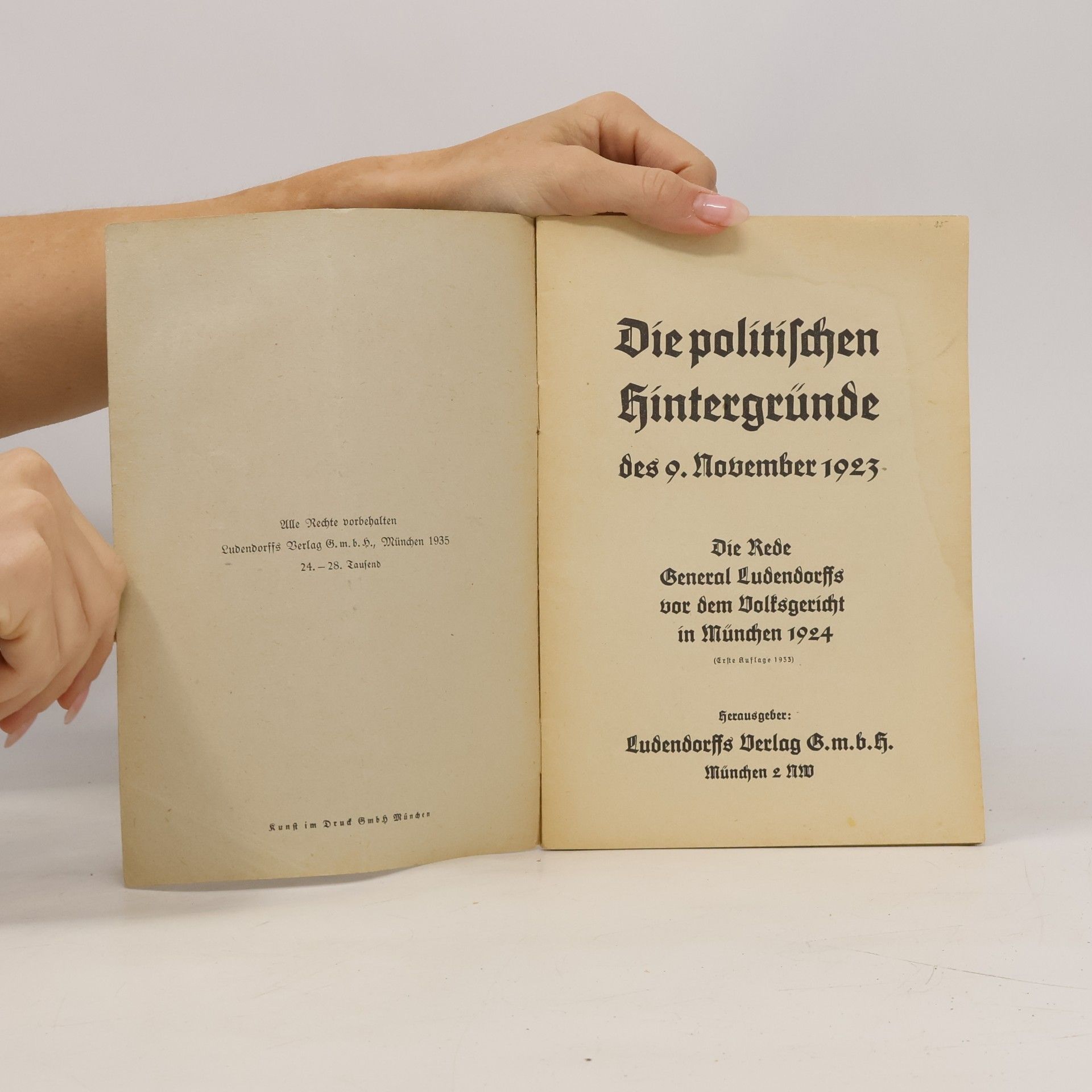 Erich Ludendorff Die politischen Hintergründe des 9. November 1923