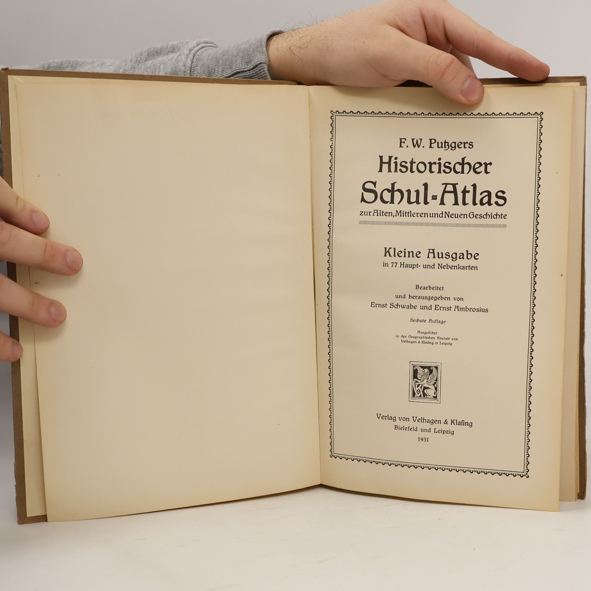 Ernst Schwabe Historischer Schul-Atlas