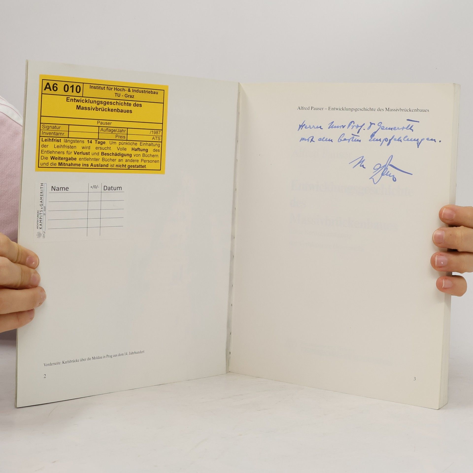 Alfred Pauser Entwicklungsgeschichte des Massivbrückenbaues unter Berücksichtigung der Verhältnisse Österreichs