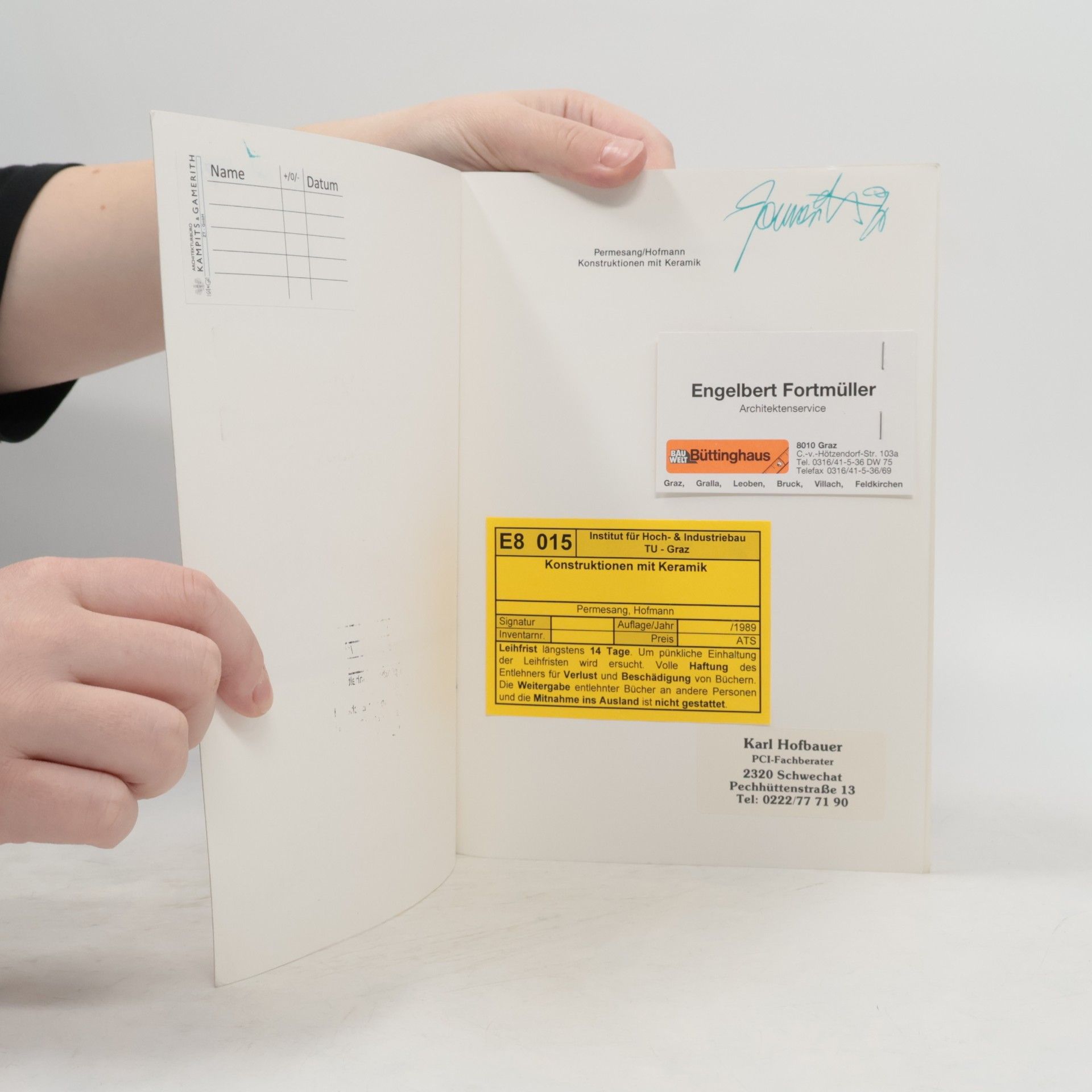 Permesang, Klaus Konstruktionen mit Keramik: Unternehmenserfolg durch Schadensvermeidung