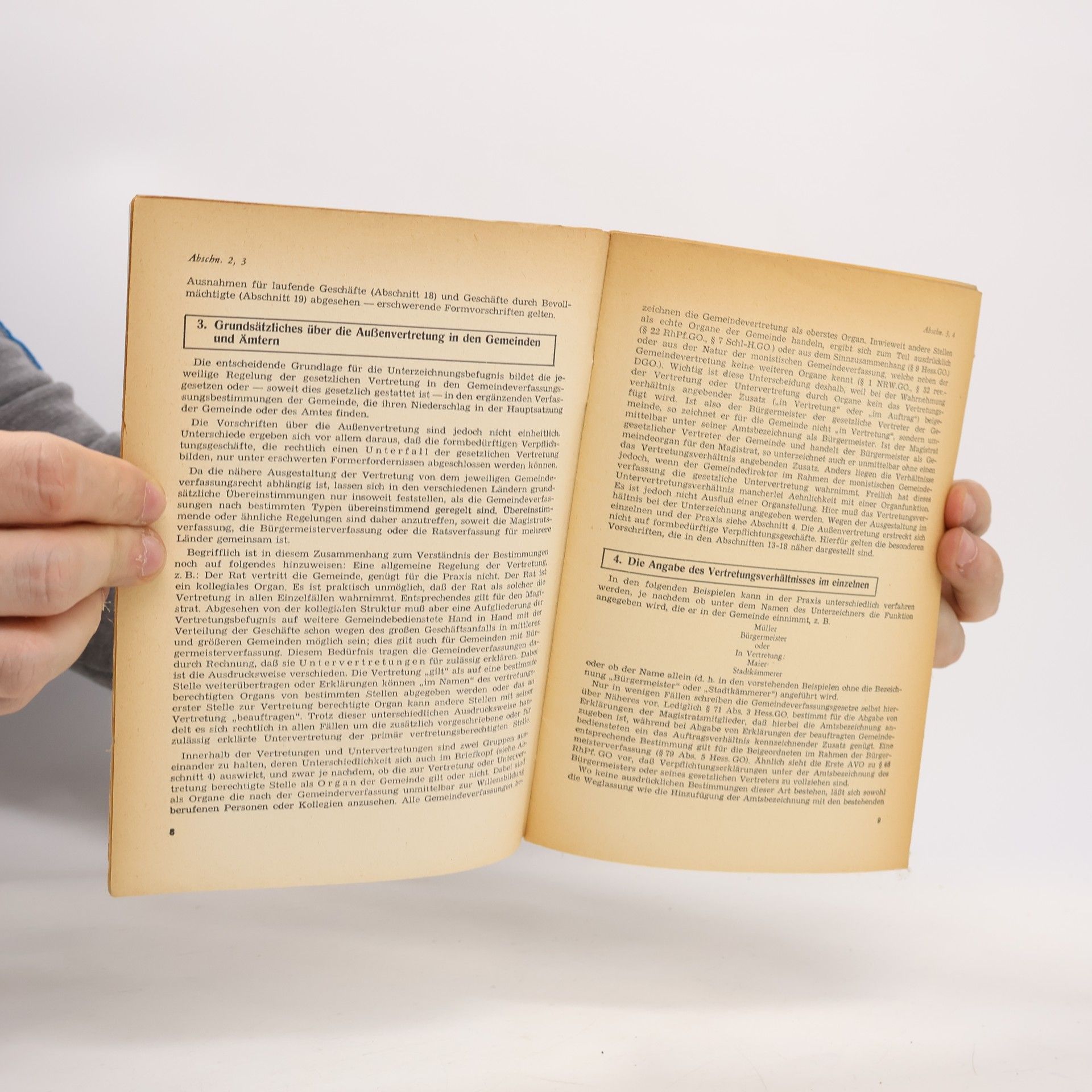 Fritz Rietdorf Die Unterschriftszuständigkeit in den Gemeinden und Ämtern