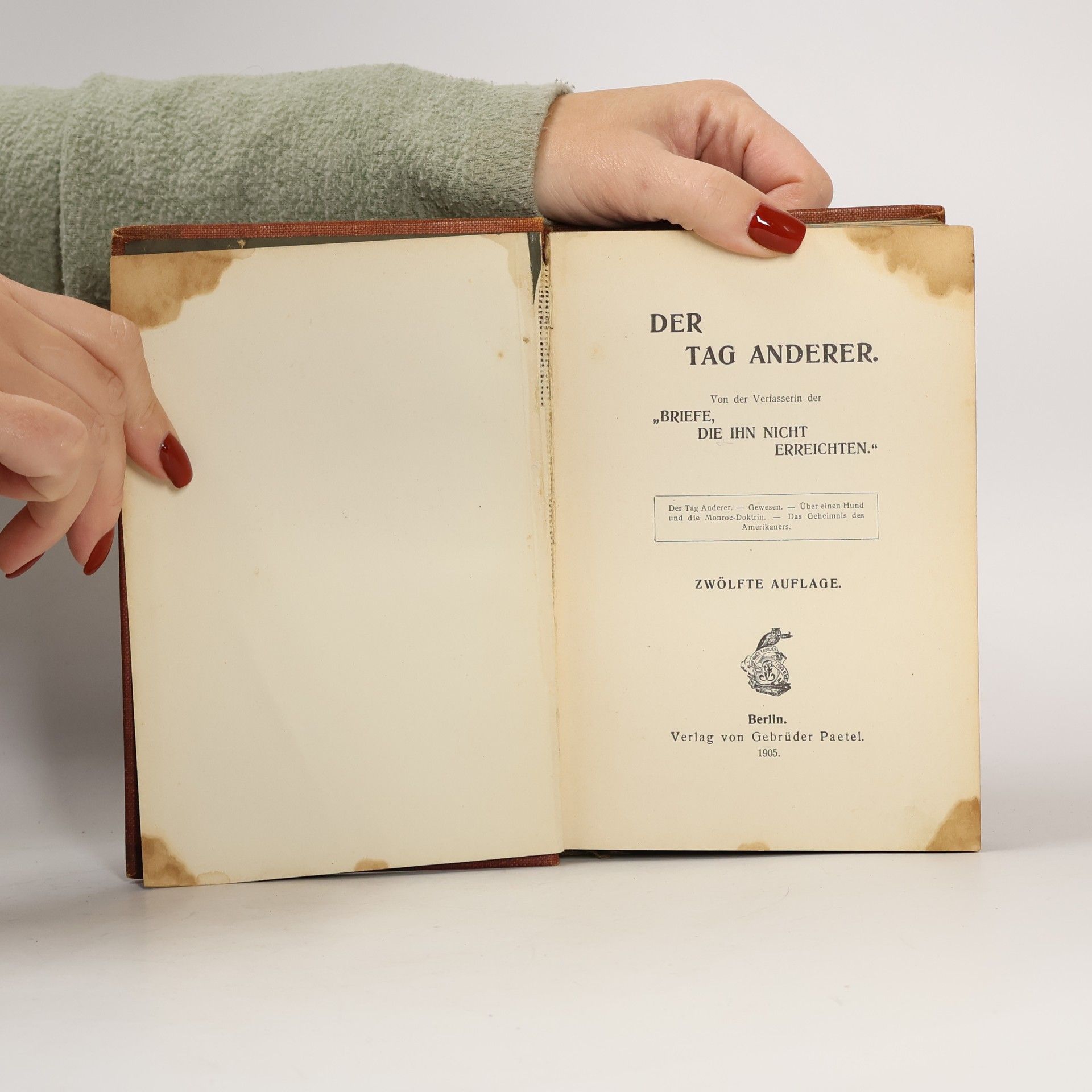 Elisabeth von Heyking DER TAG ANDERER