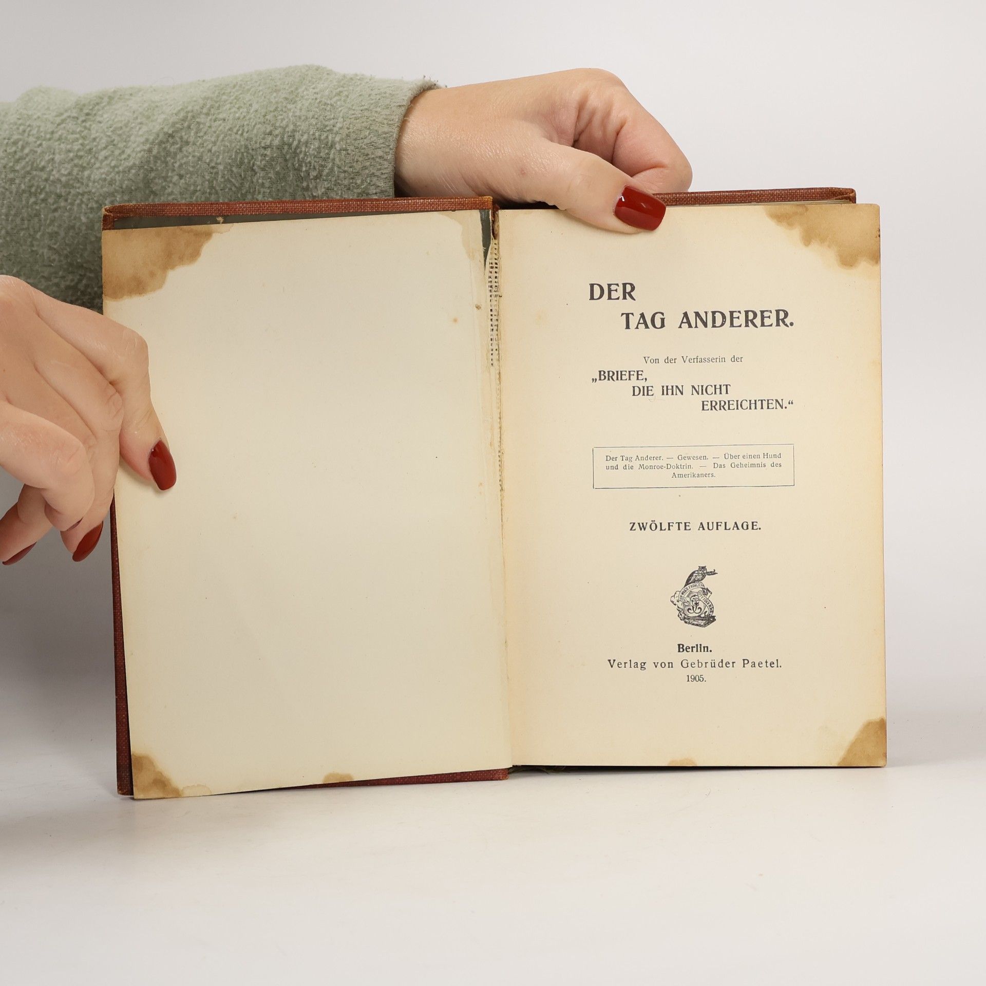 Elisabeth von Heyking DER TAG ANDERER