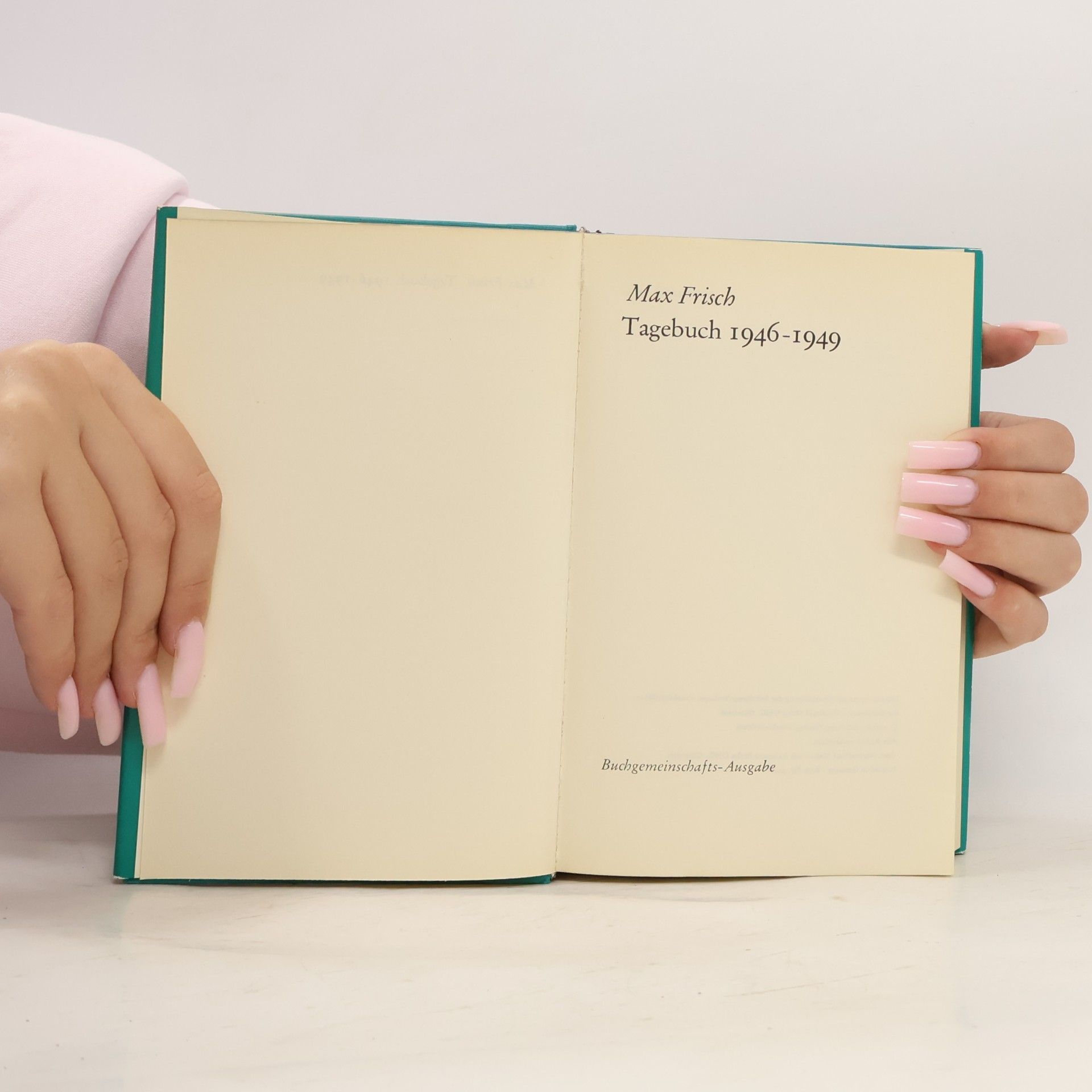 Max Frisch Tagebuch 1946–1949