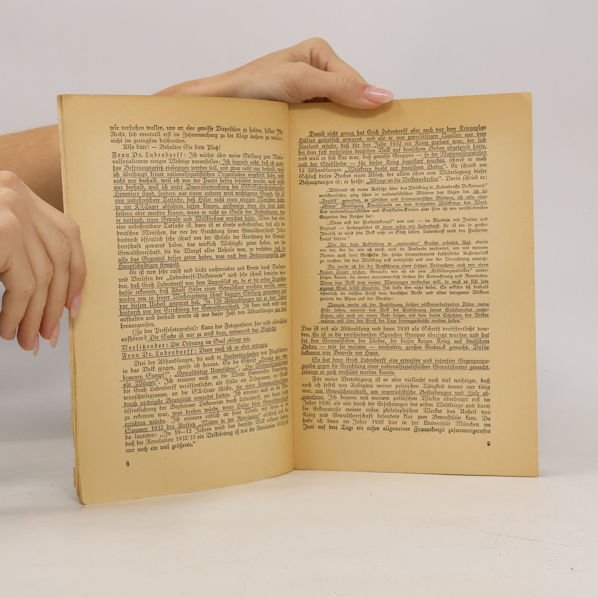 Autorenkollektiv Spruchkammer-Verfahren gegen Frau Dr. Ludendorff