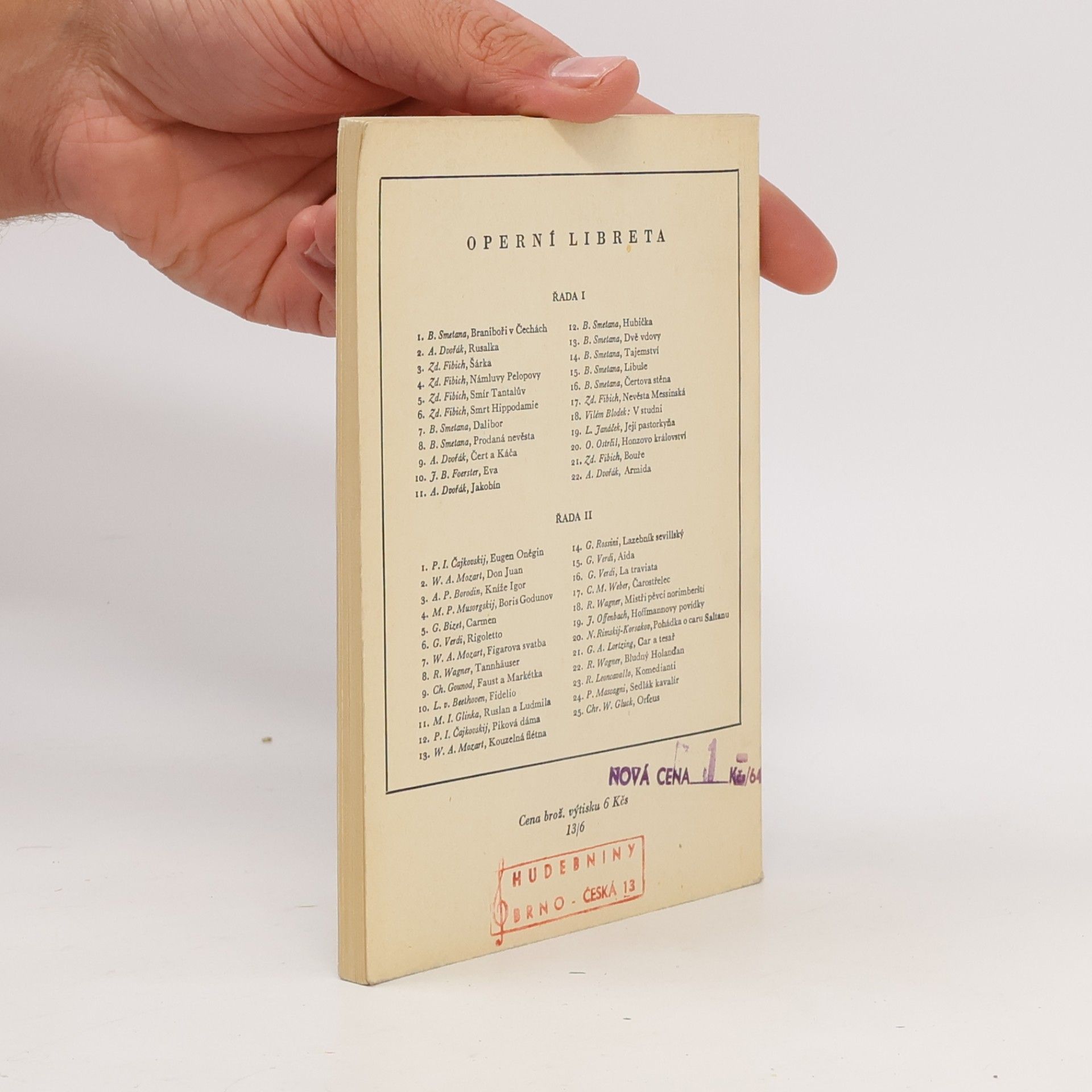 Zdeněk Fibich Operní libreta 1-21
