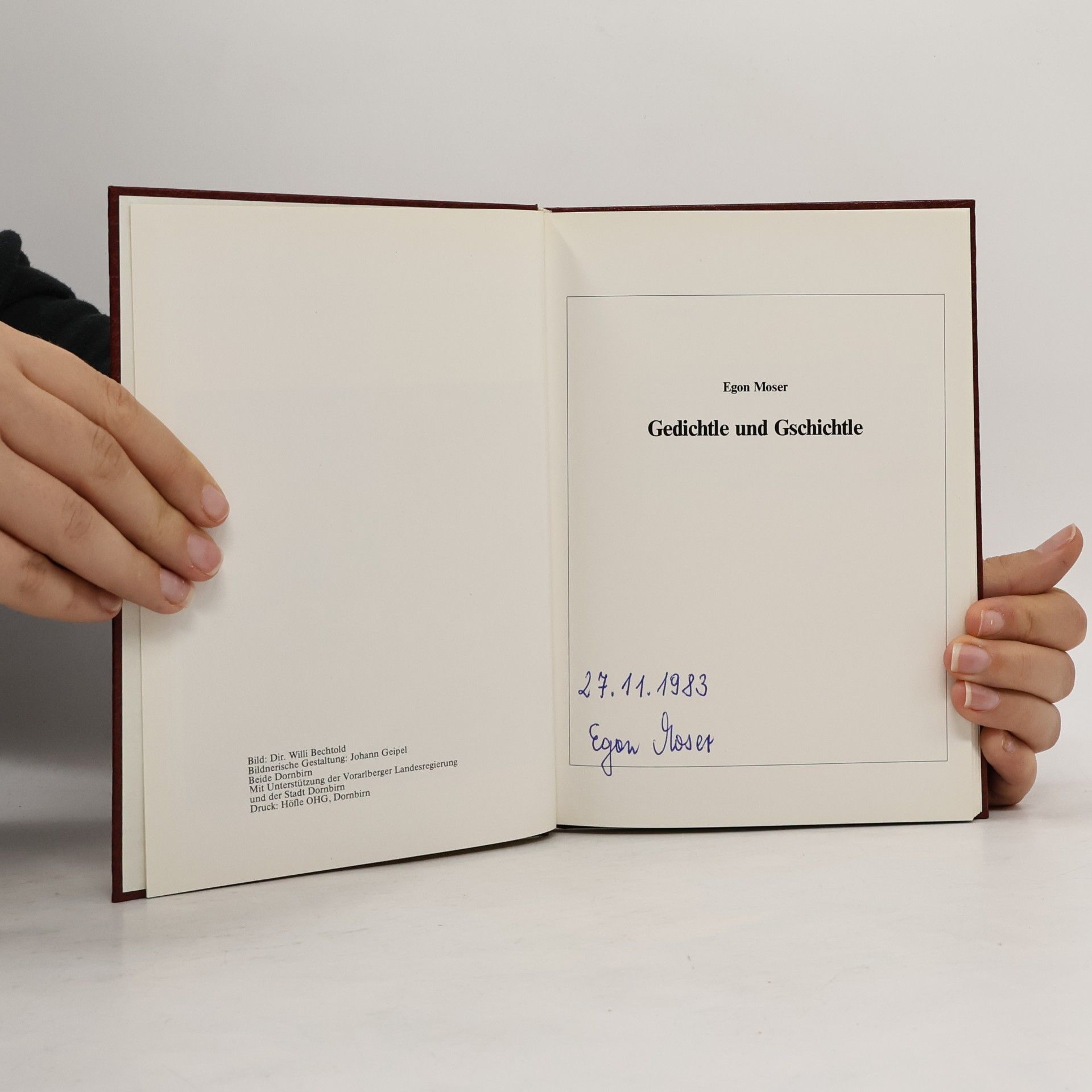 Egon Moser Gedichtle und Gschichtle