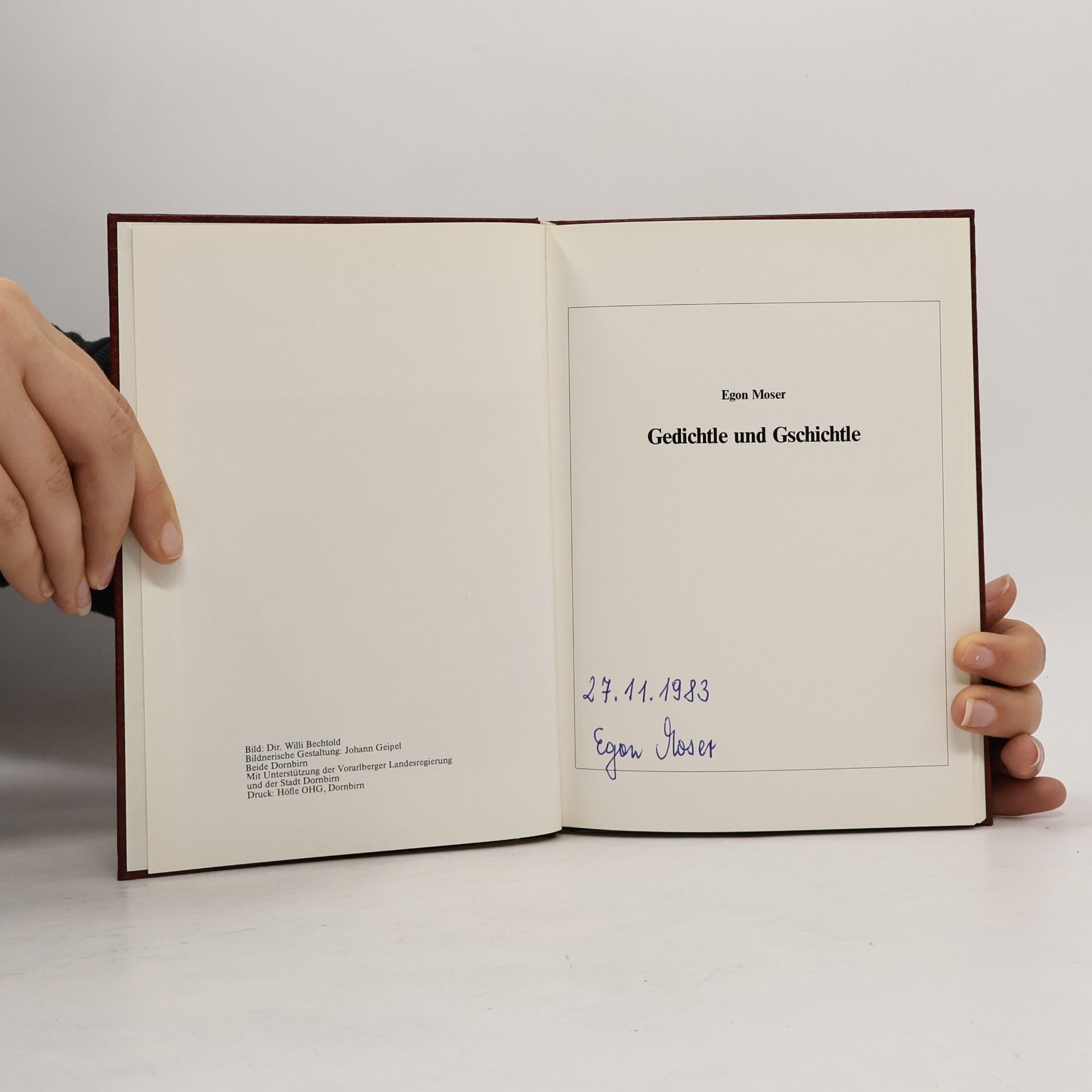 Egon Moser Gedichtle und Gschichtle